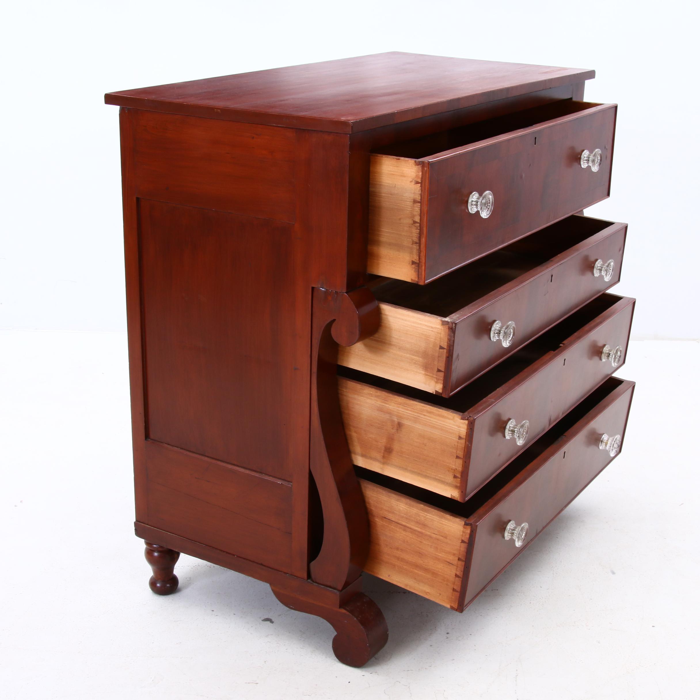 American Classical Chest of Drawers, Circa 1840s. EBTH