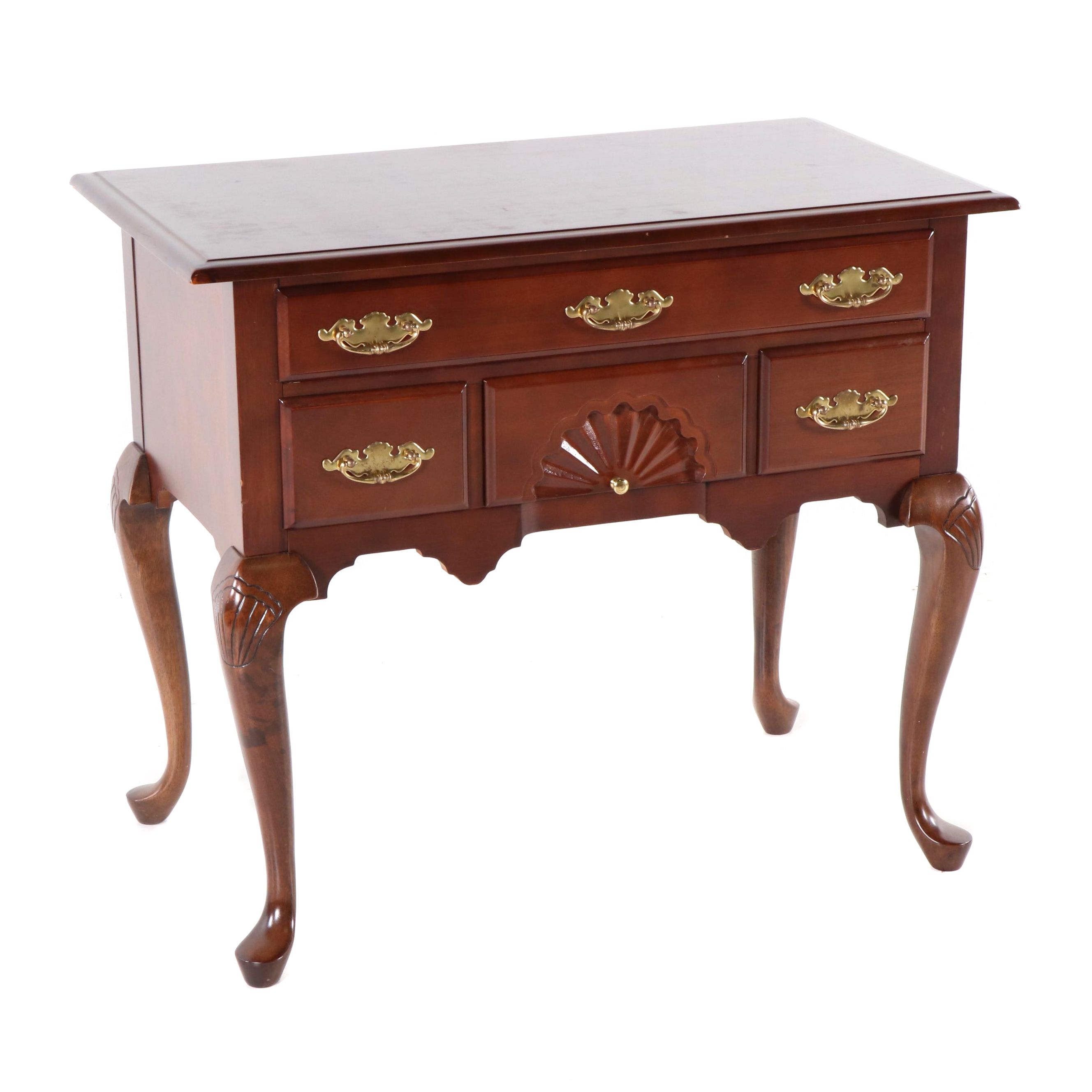 Federal Style Mahogany Lowboy By The Bombay Company Late th Century Ebth