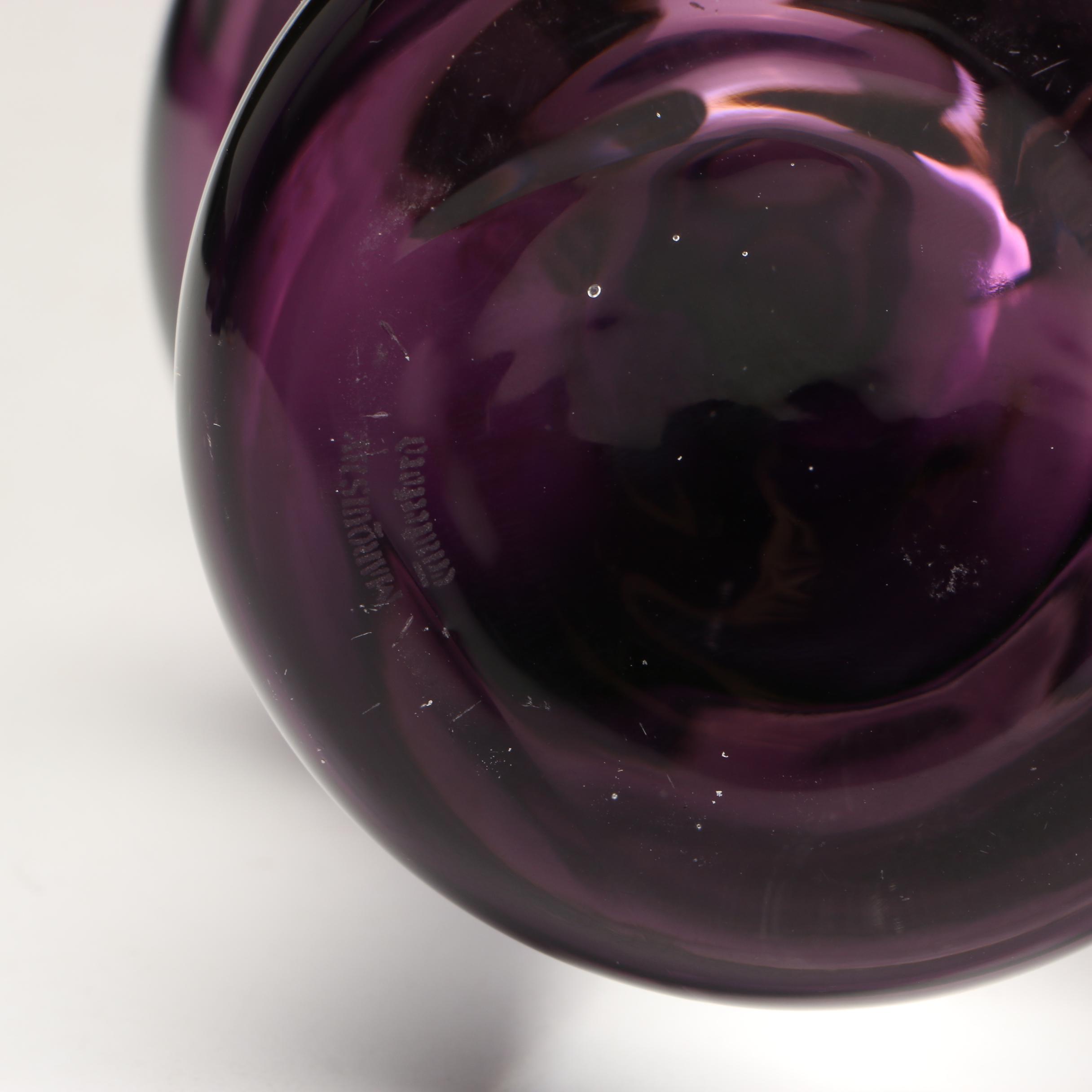 Marquis by Waterford Crystal Purple Long Neck Bud Vase EBTH