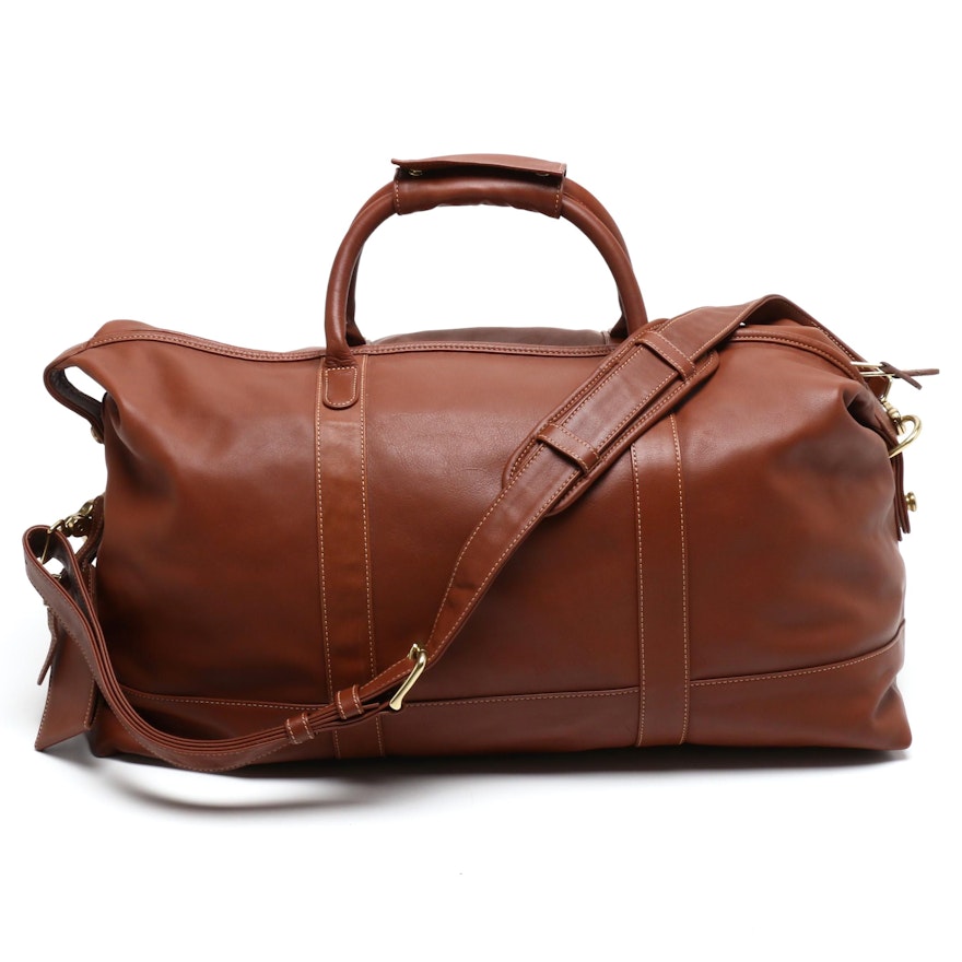 leather duffel bag travel weekender