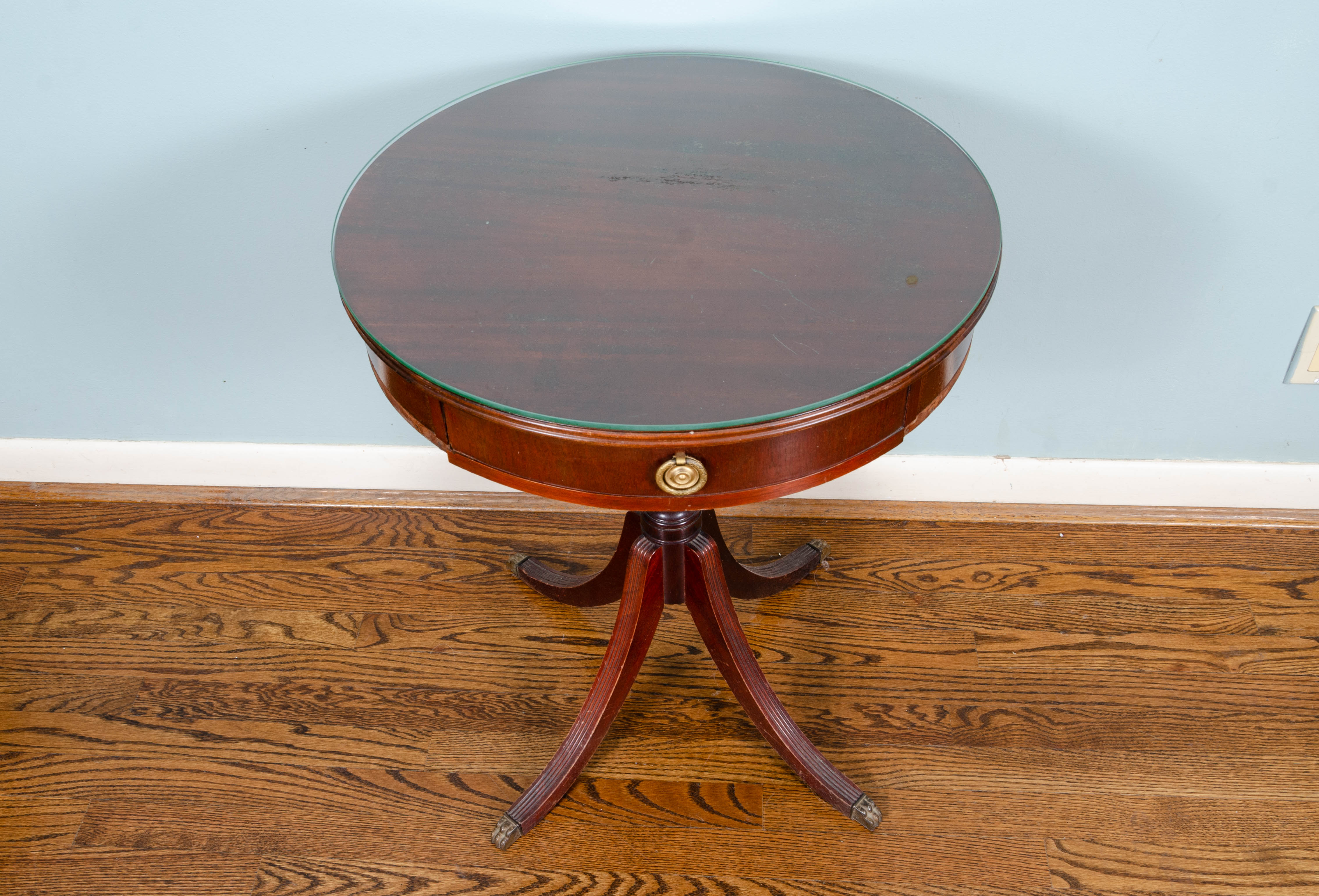 Duncan Phyfe Style Mahogany End Tables, Early 20th Century EBTH