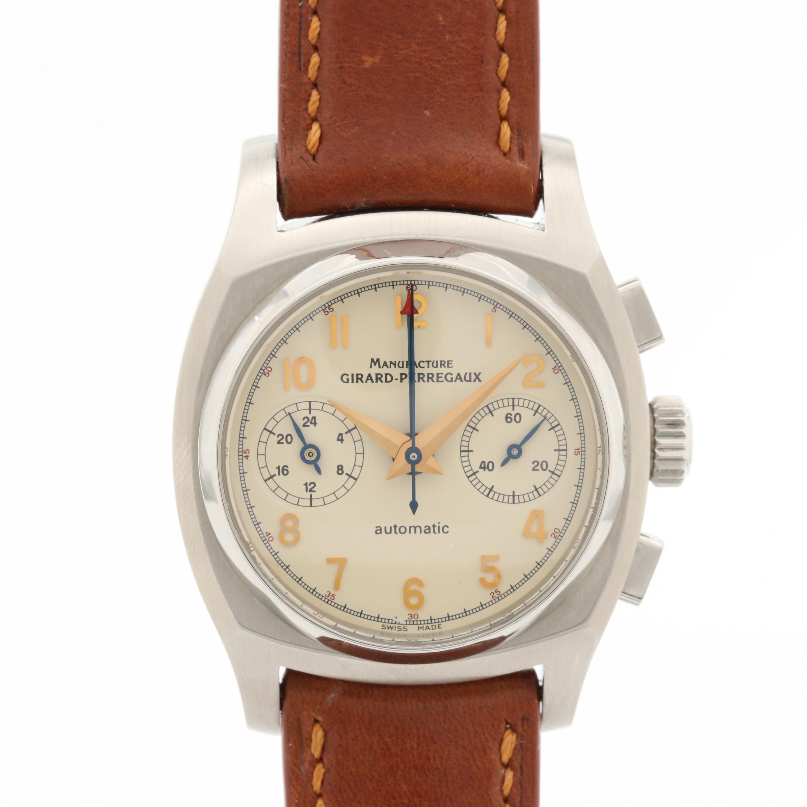 Girard-Perregaux Vintage 1960 Stainless Steel Automatic Chronograph ...