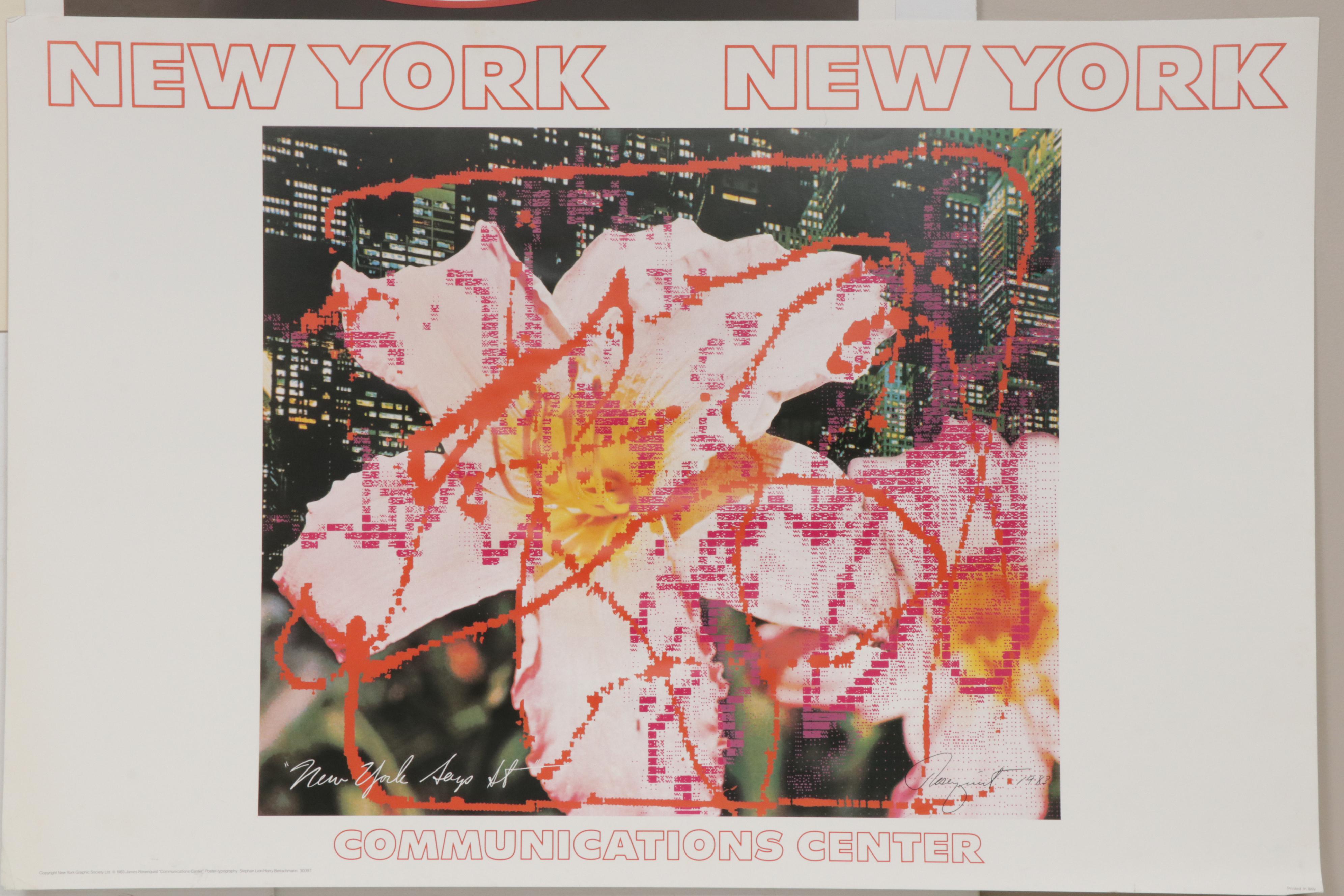New York Graphic Society 1983 Art Posters From "New York New York