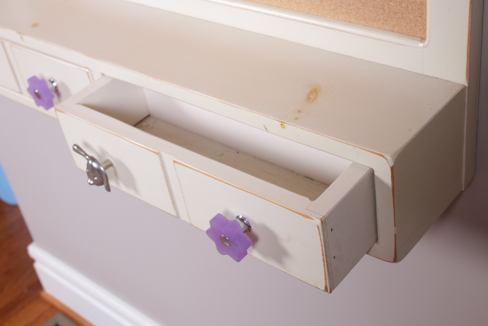 Pottery Barn Wall Shelf with Corkboard EBTH