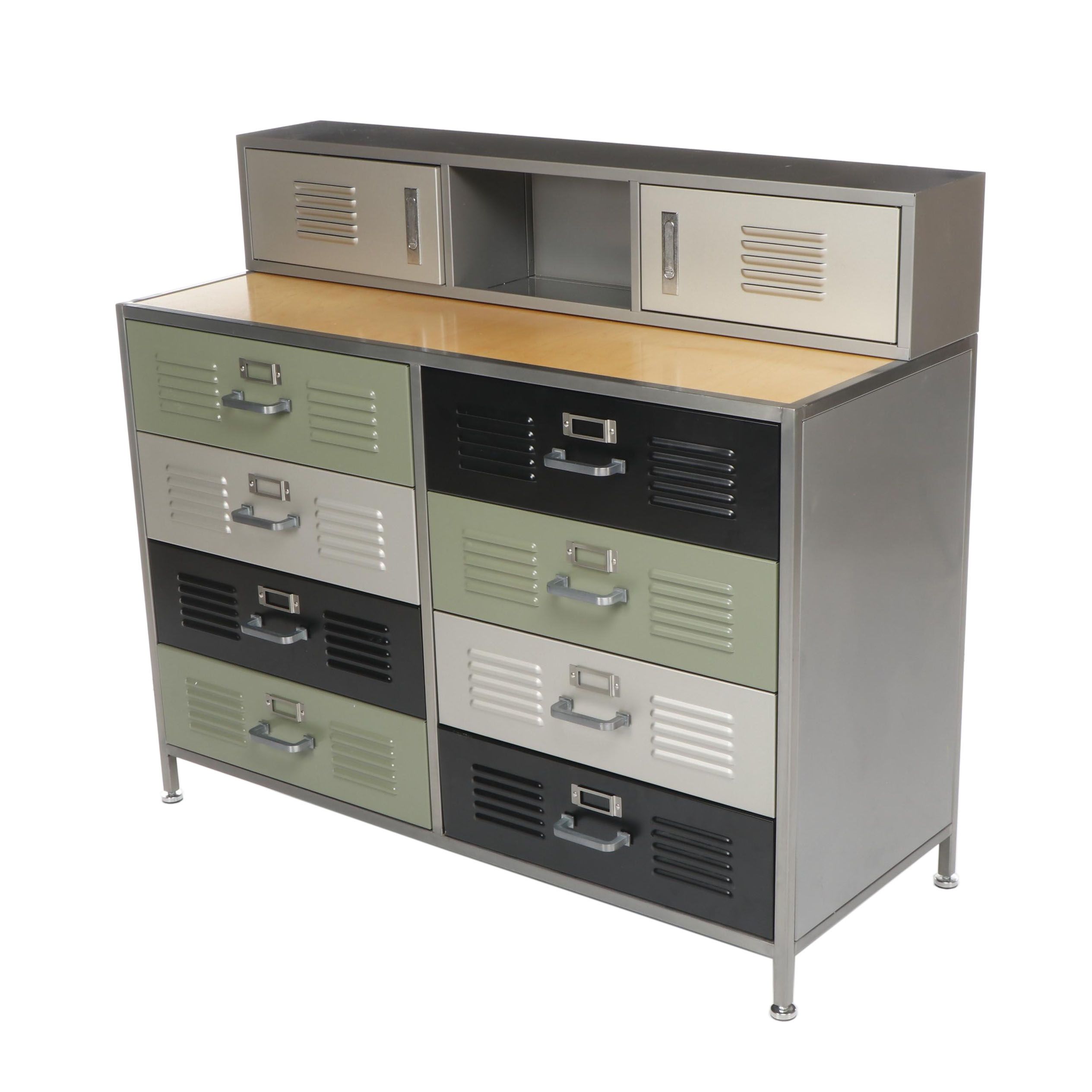 Contemporary Pottery Barn Teen Locker Metal Dresser And Wall
