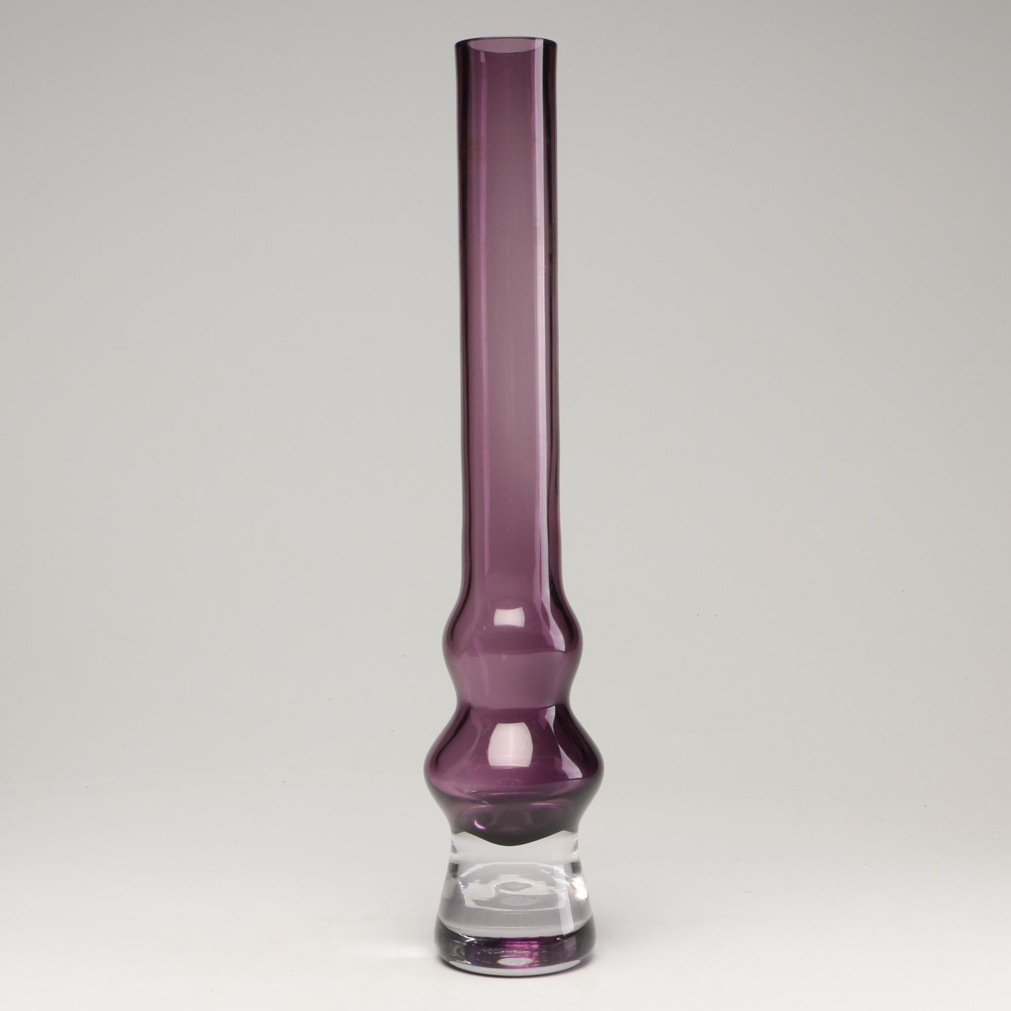 Marquis by Waterford Crystal Purple Long Neck Bud Vase EBTH