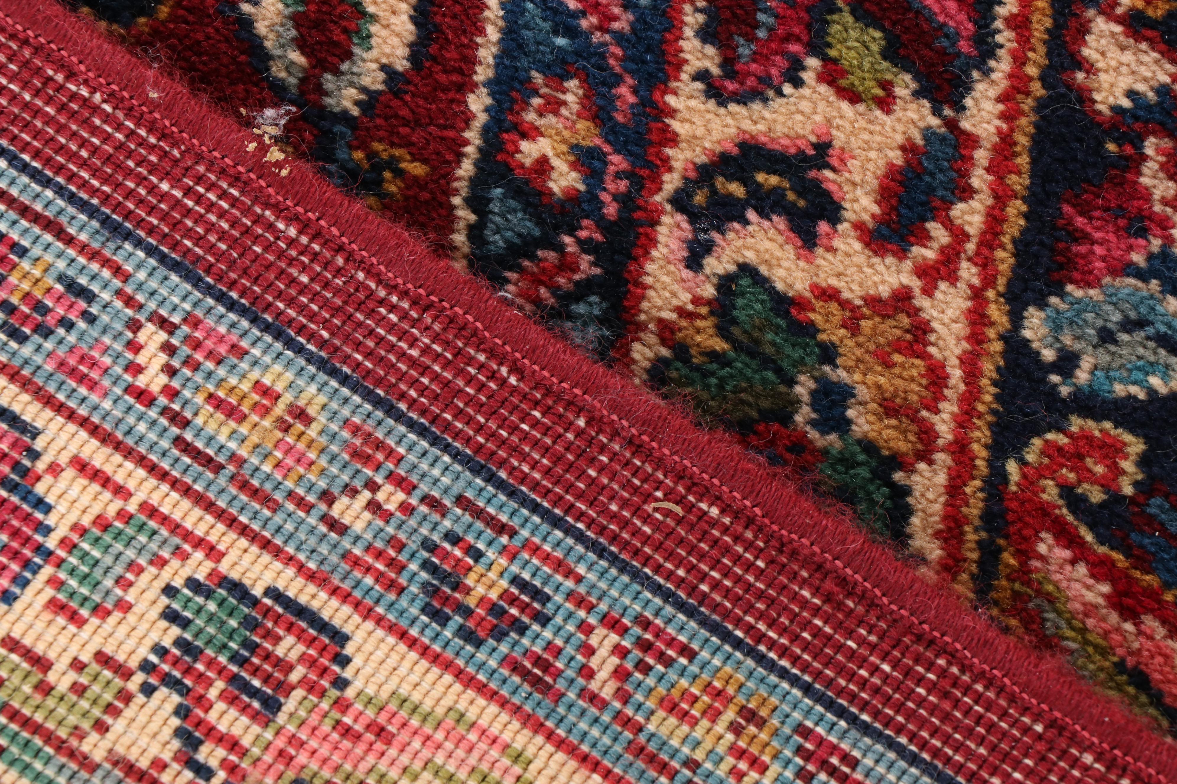 Machine Made Karastan "Red Sarouk" Room Sized Wool Rug EBTH