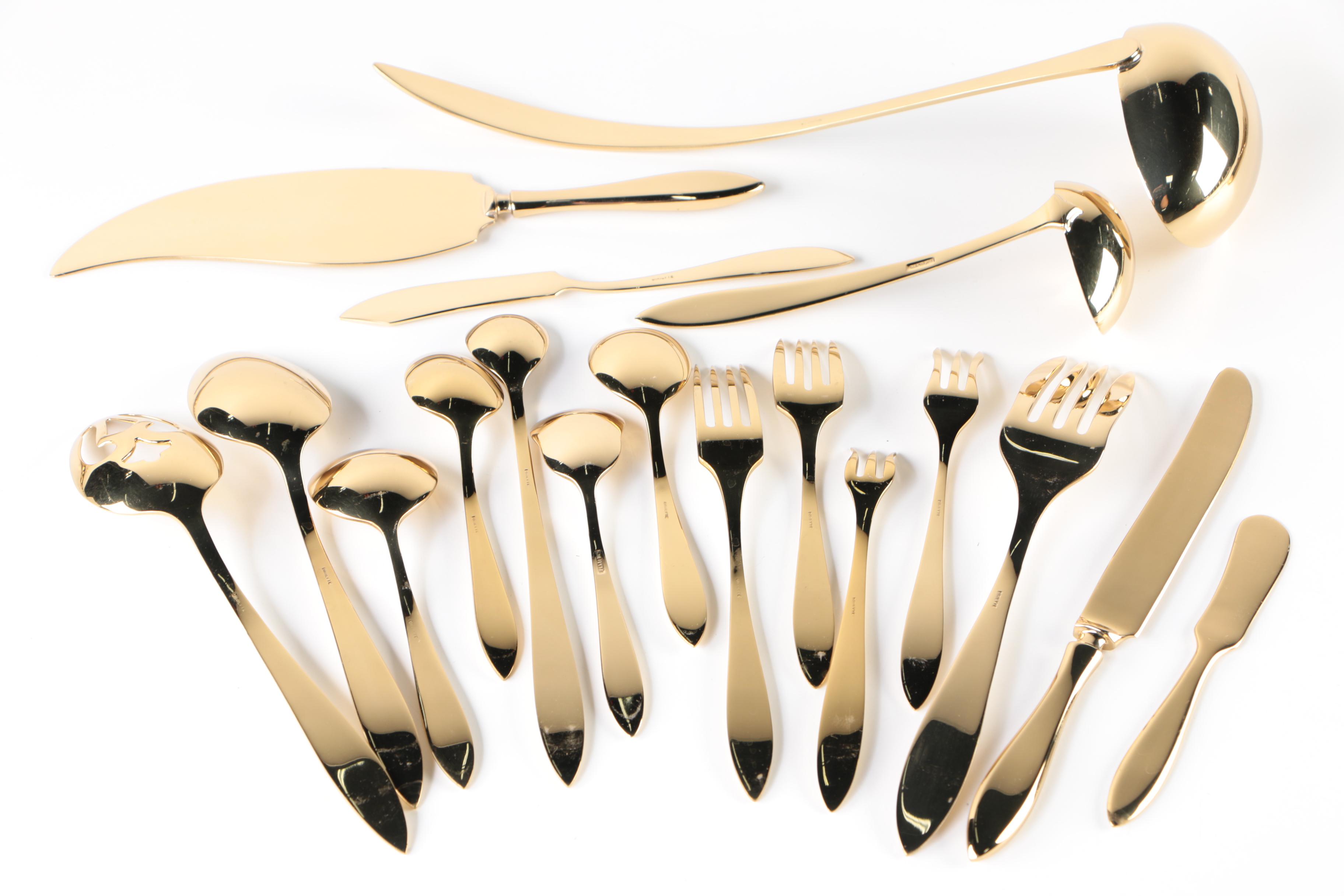 DirilyteDirigold "Regal" Flatware with Gold Wash for Twelve EBTH