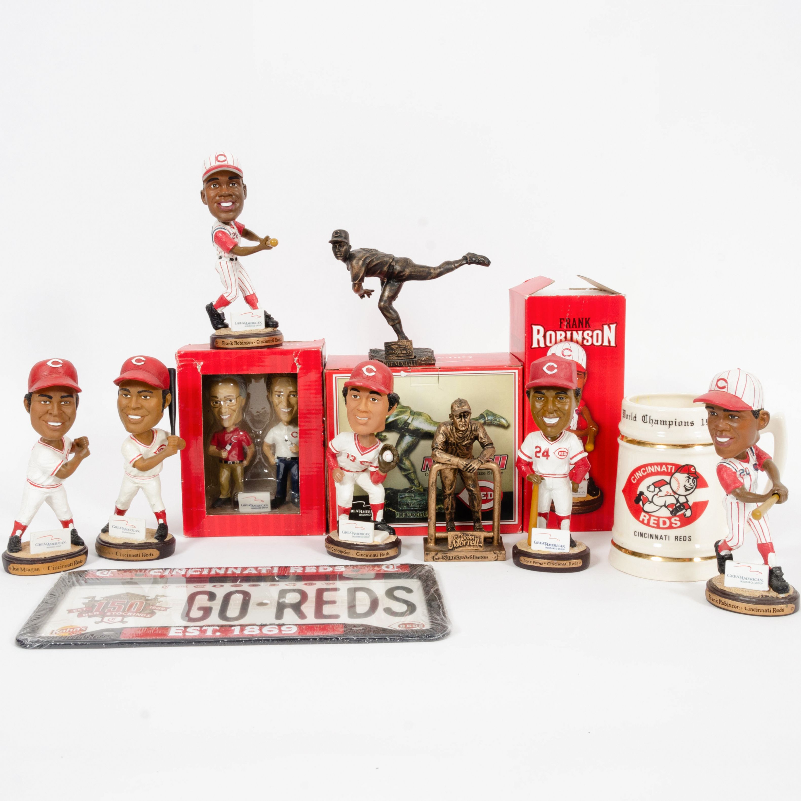 Cincinnati Reds Commemorative Bobbleheads and and Other Memorabilia EBTH