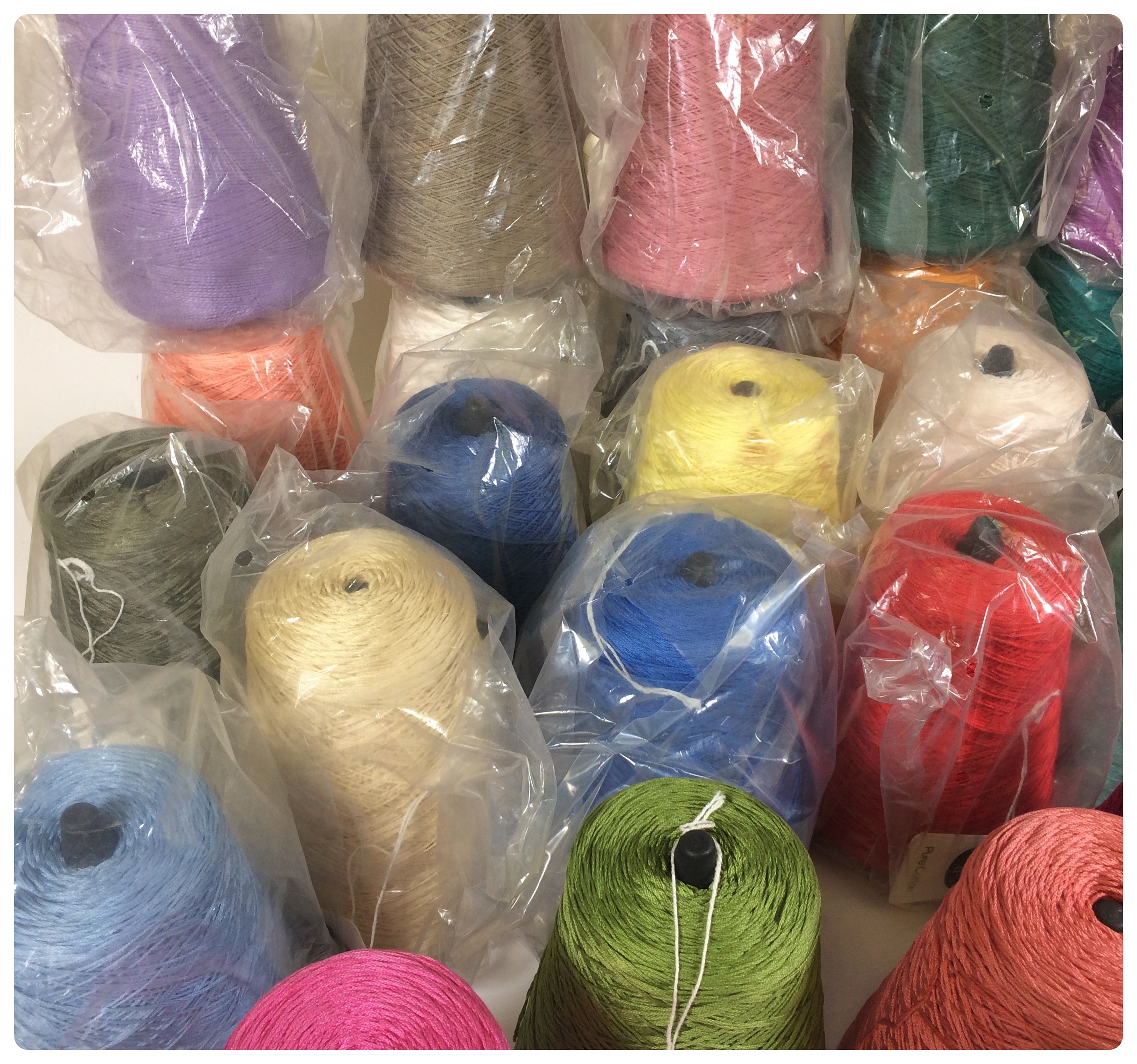 Assorted Colors Mercerized Cotton 500 Gram Knitting Yarn Cones EBTH