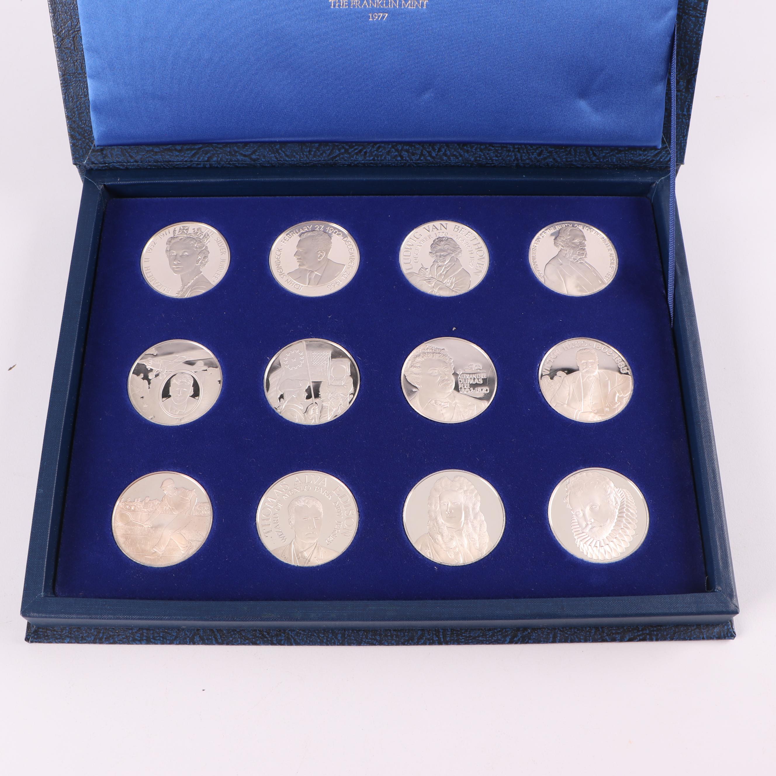 1977 Franklin Mint Sterling Silver Medallic Commemorative Society