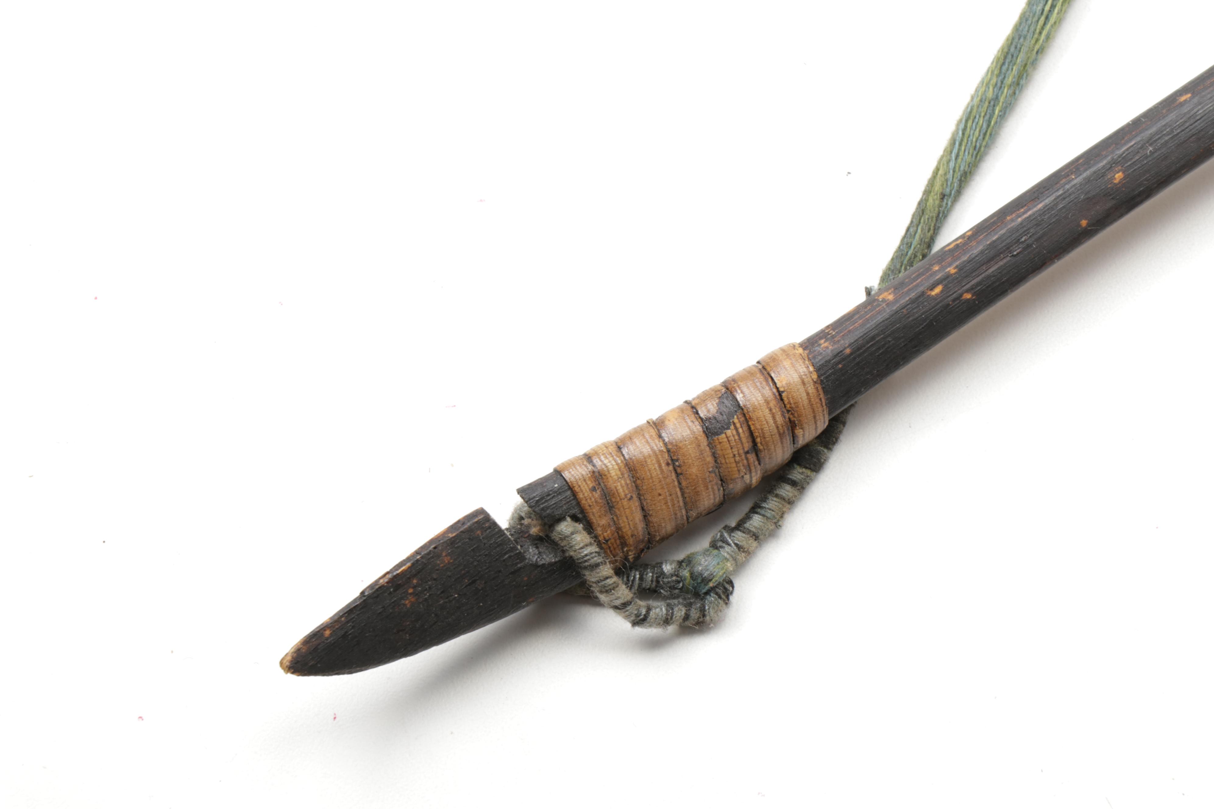 Southeast Asian Weapons Including Sword and Bow with Arrows, Vintage EBTH