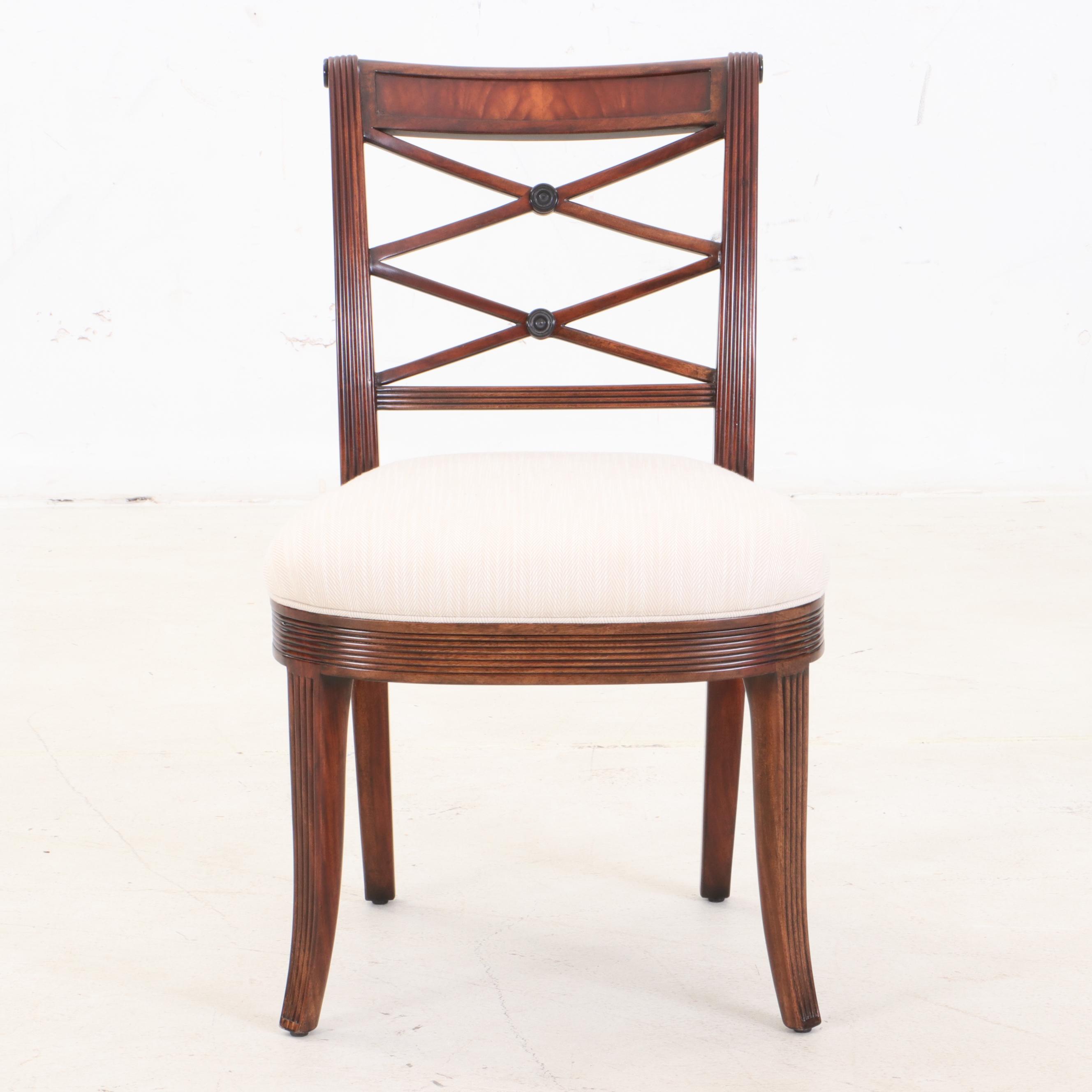 Contemporary Theodore Alexander Upholstered Dining Chairs EBTH