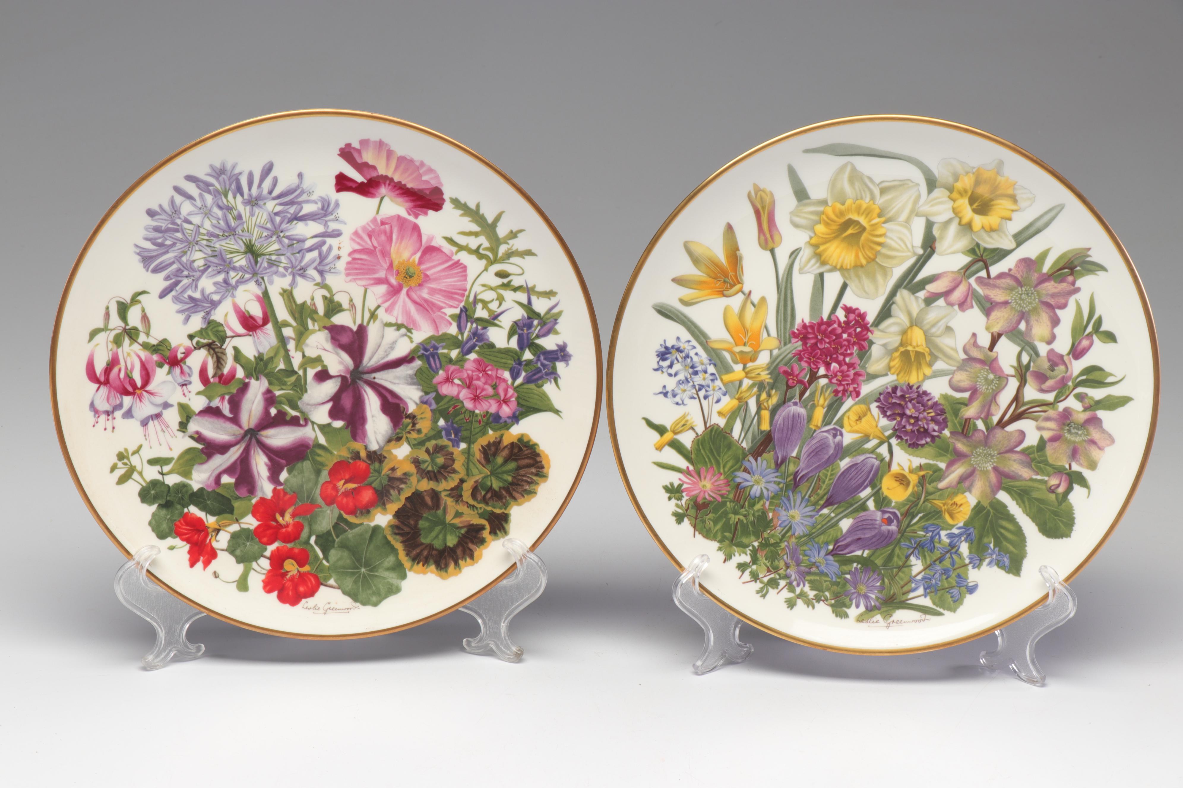 Franklin Porcelain by Wedgwood "Flowers of the Year Plate Collection
