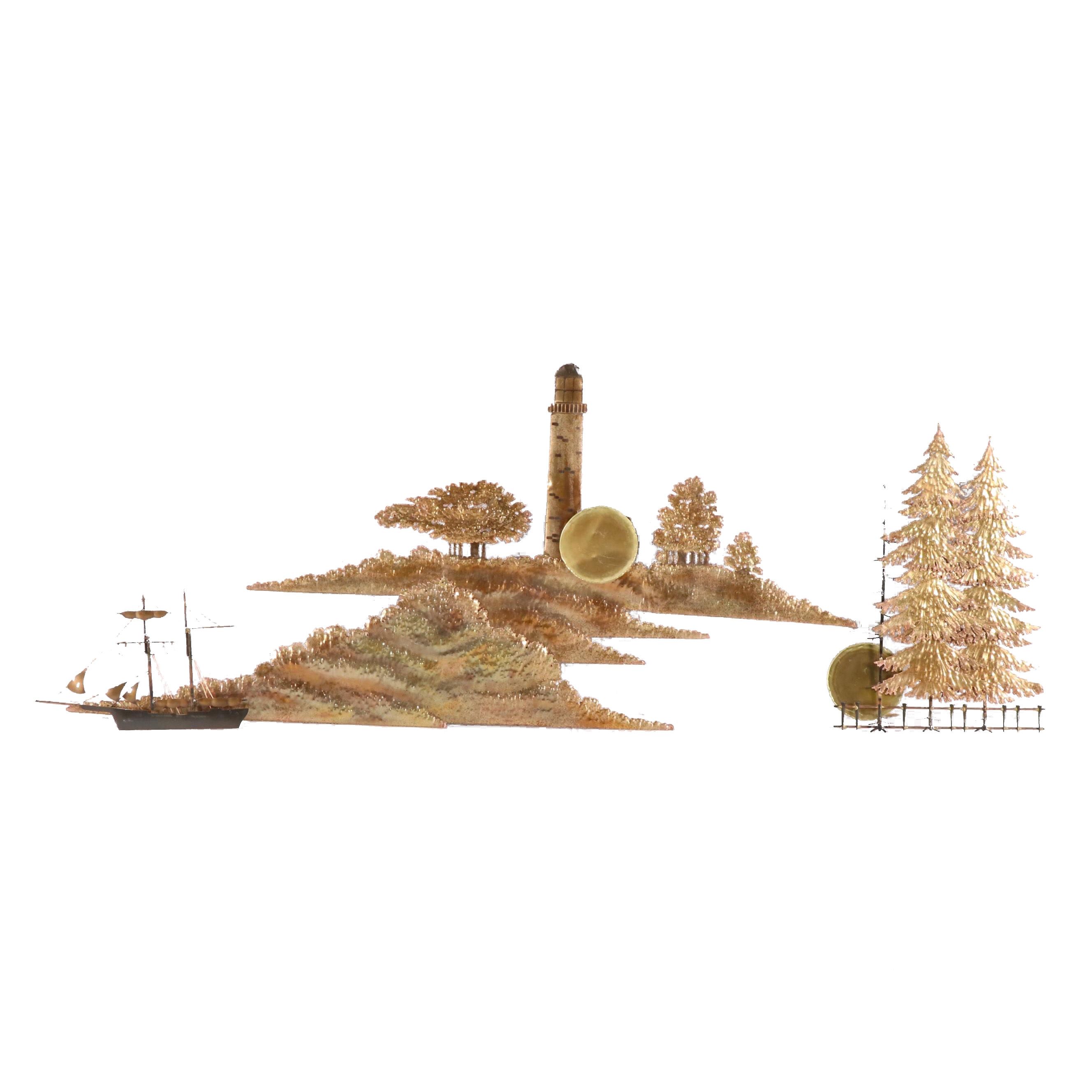 Dallas Galbraith Brass and Copper Wall Sculptures EBTH