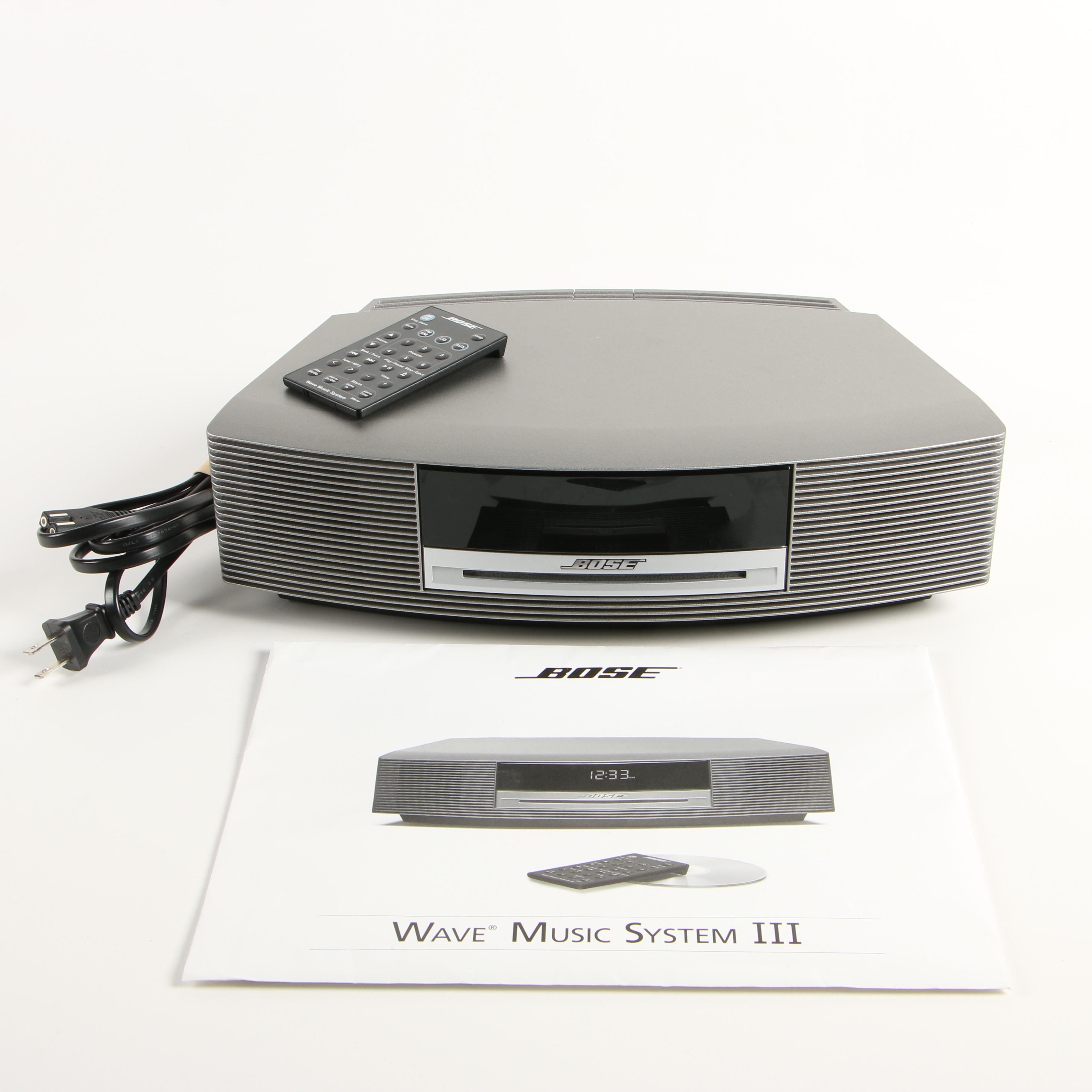 Bose Wave III CD Player and Radio Music System EBTH
