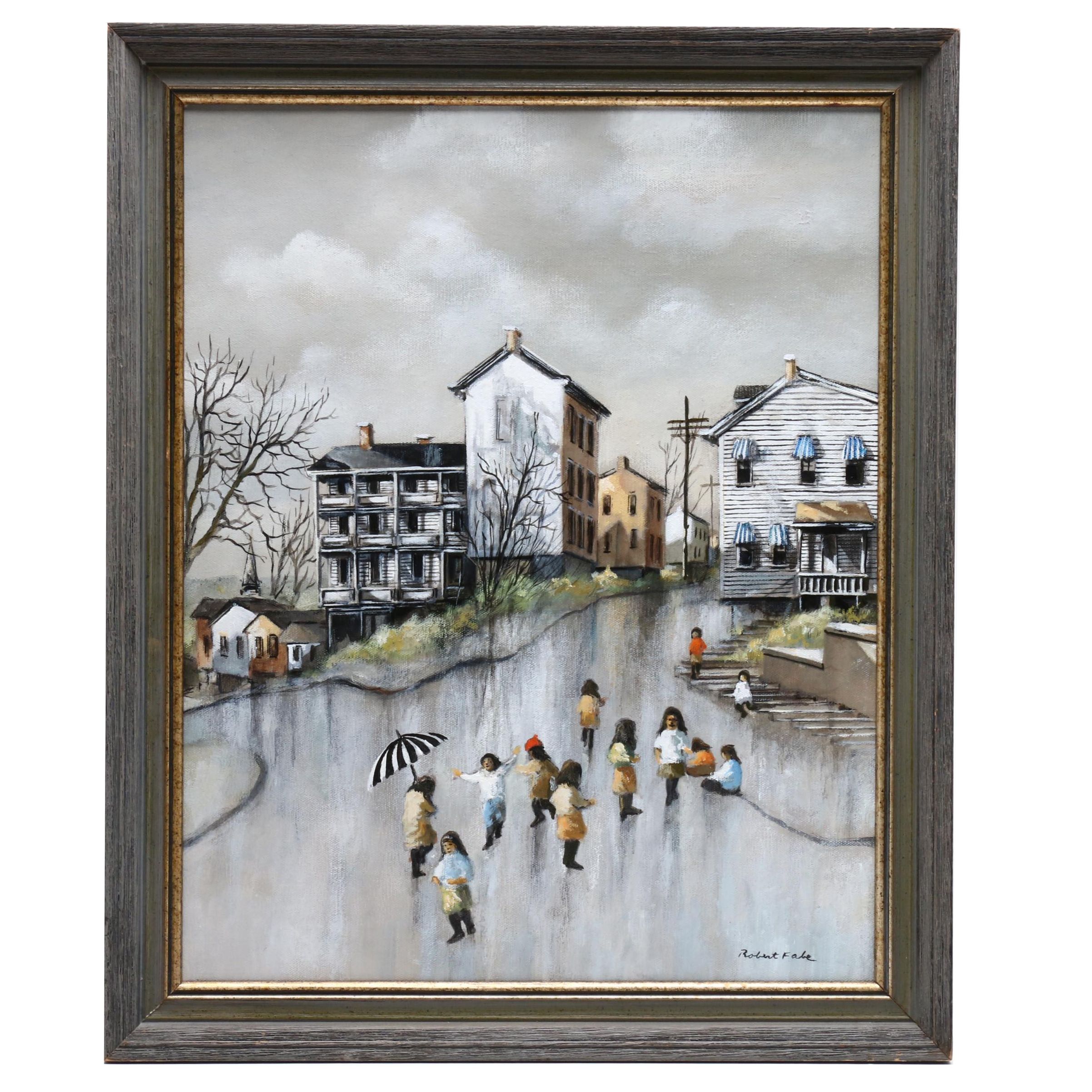 Robert Fabe Oil Painting September Rain Ebth