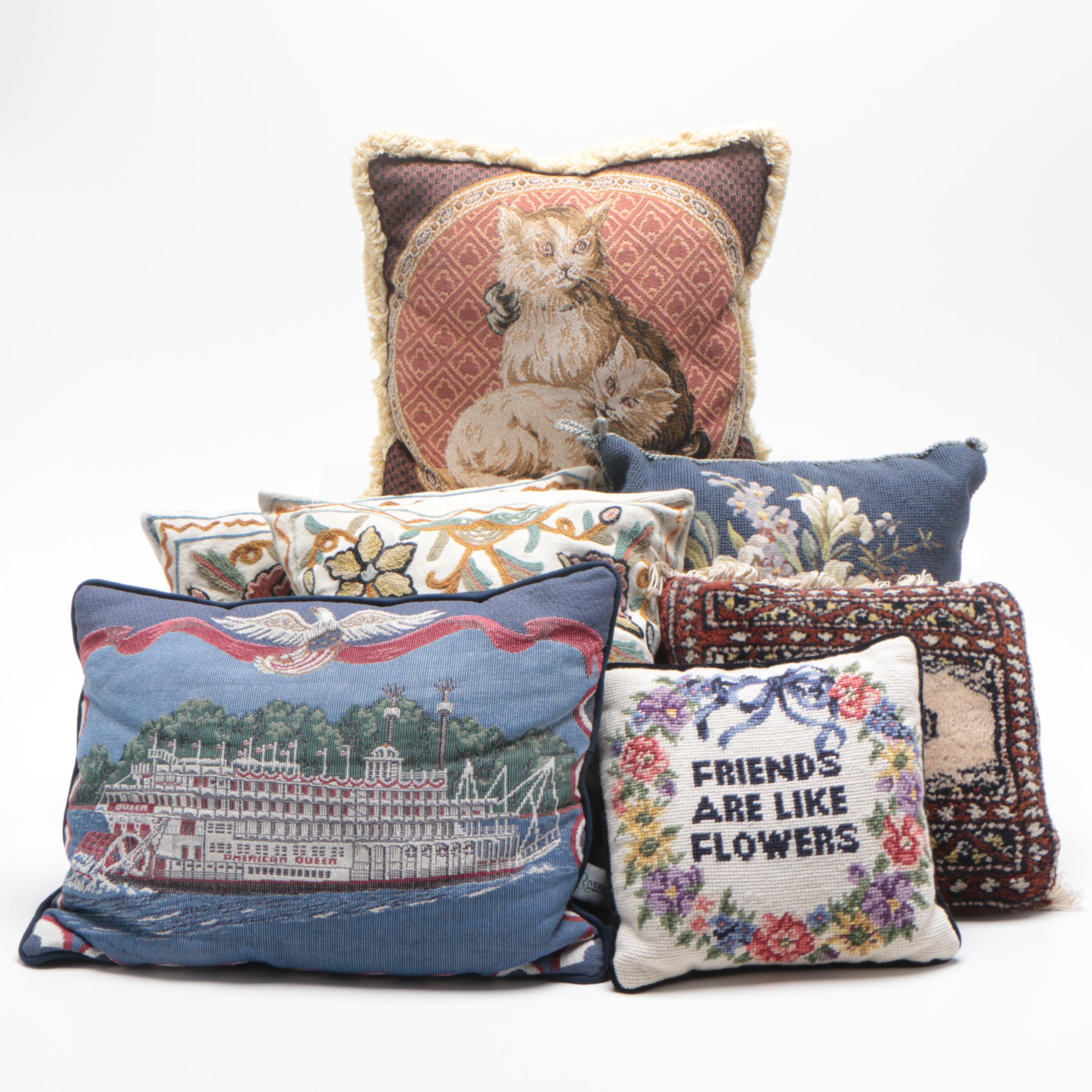 Throw Pillows Including Riverdale Decorative Products Ebth