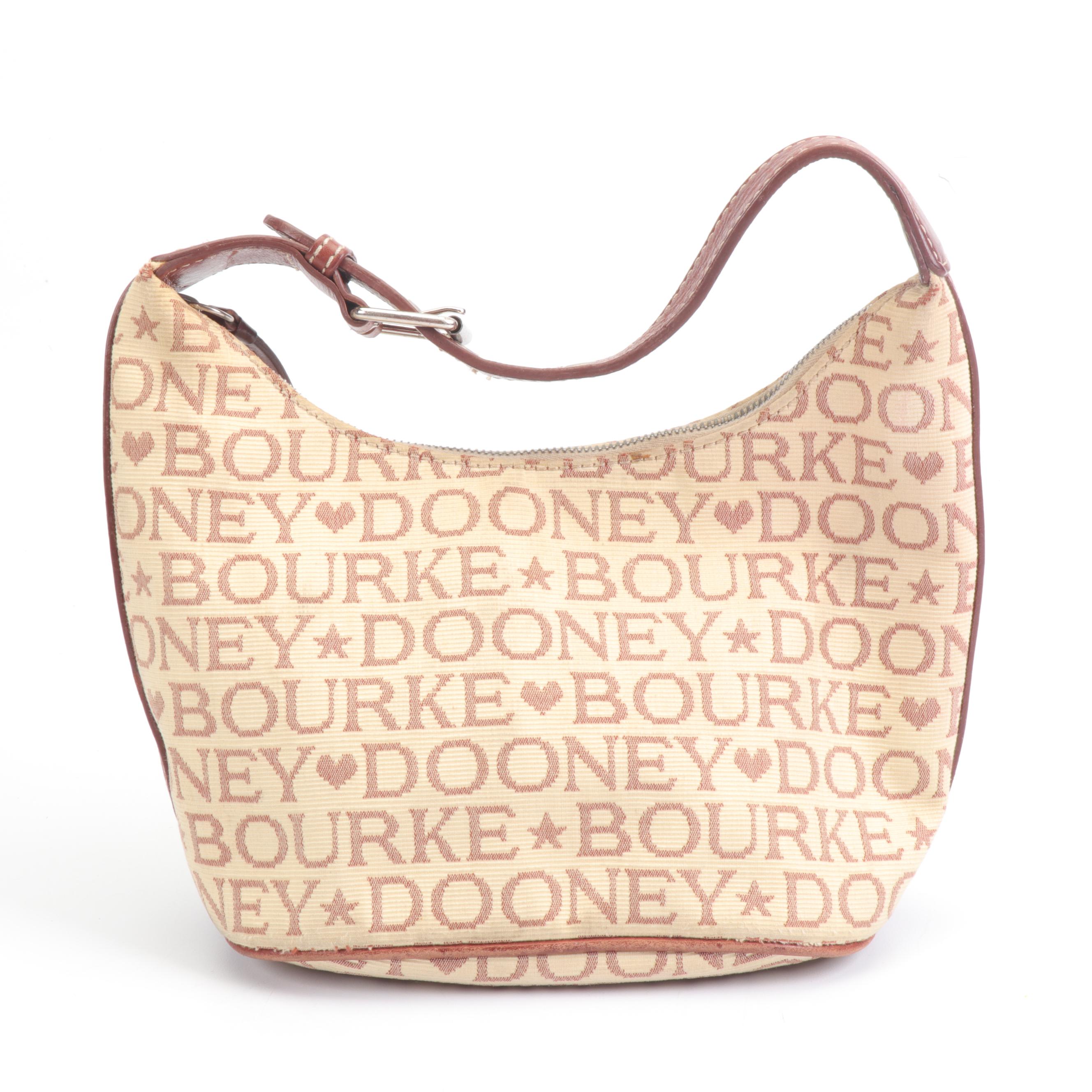 Dooney & Bourke Signature Canvas Hearts and Stars Shoulder Bag With