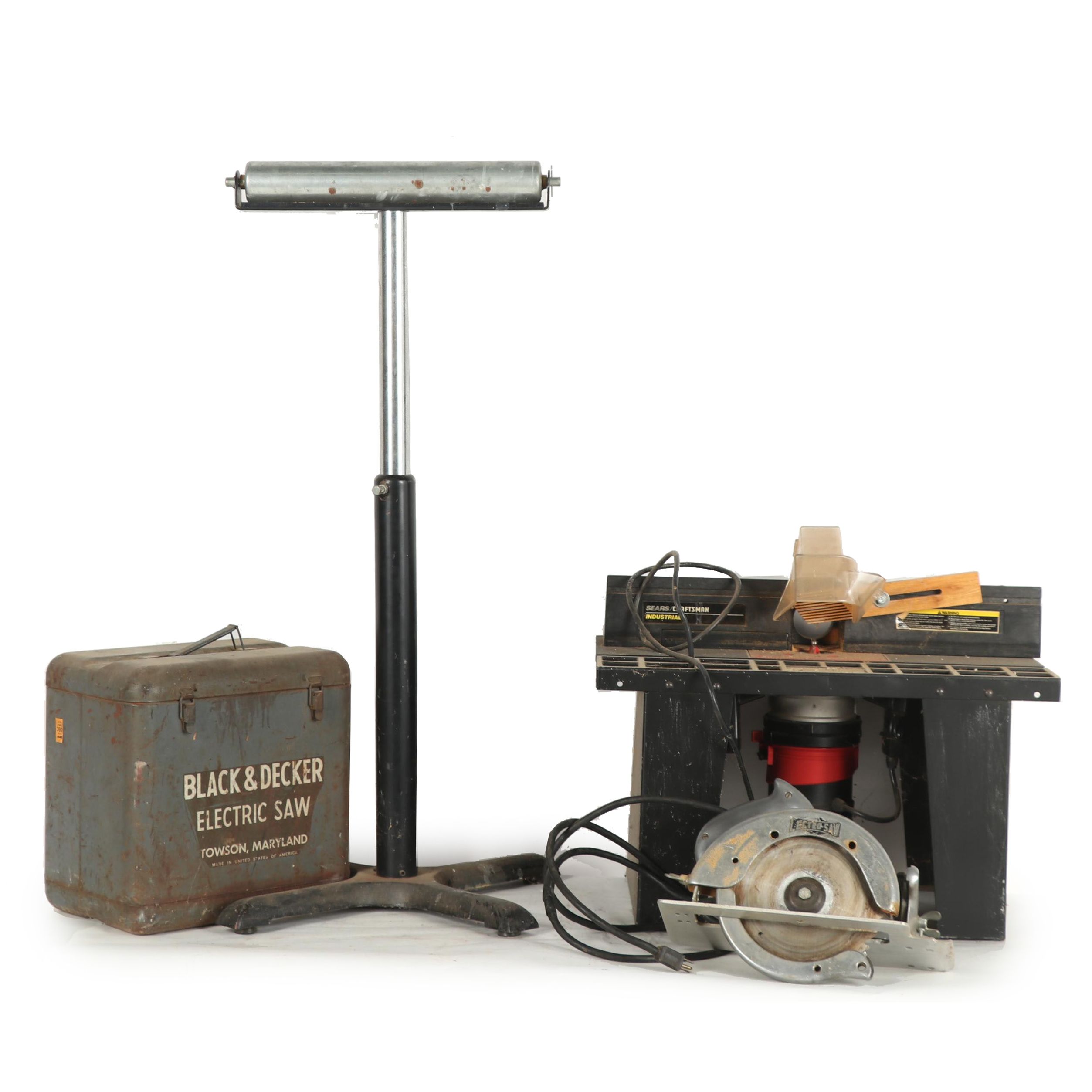 Custom Made Wall-Mounted Tool Cabinet with Hand Tools EBTH