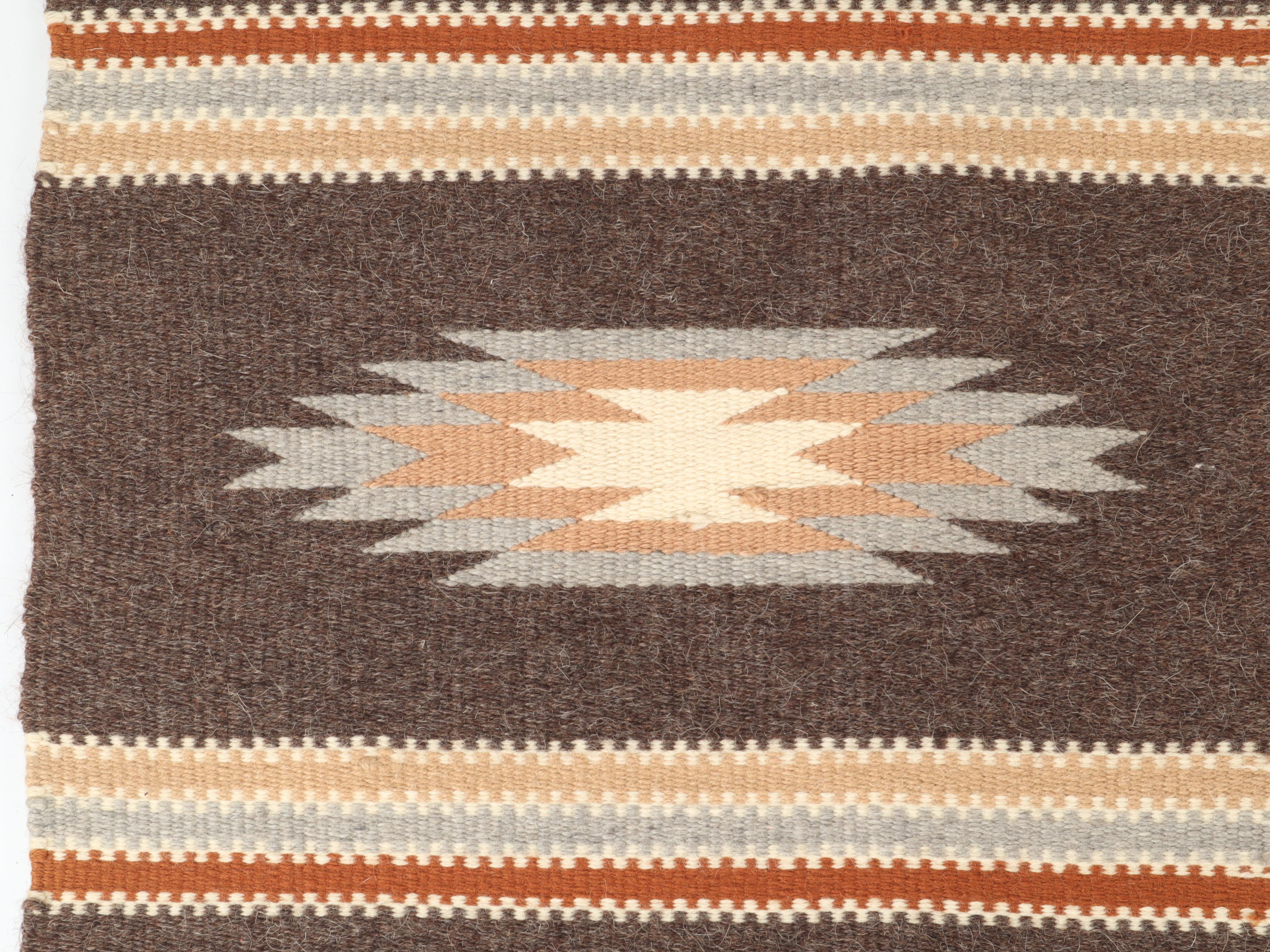 Handwoven Southwest Style Wool Accent Rugs EBTH