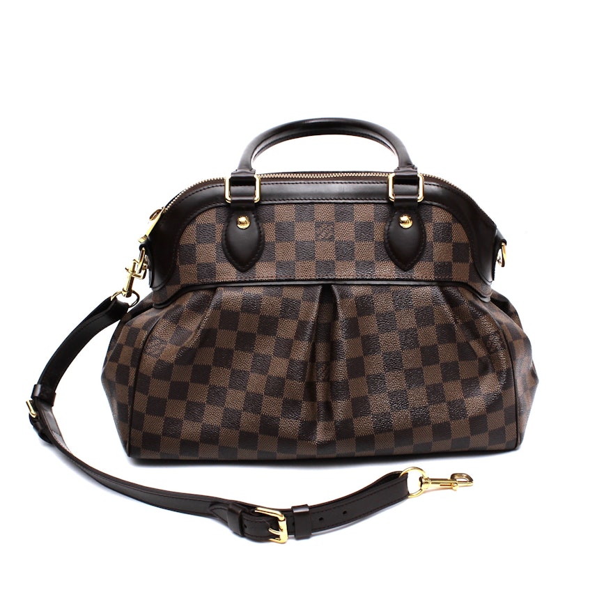 Louis Vuitton Trevi PM Damier Ebene Canvas and Leather Convertible Bag | EBTH