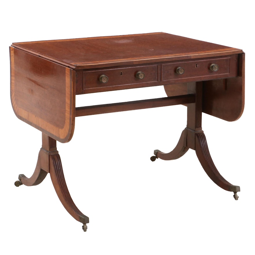 Regency Style Mahogany Sofa Table 19th Century