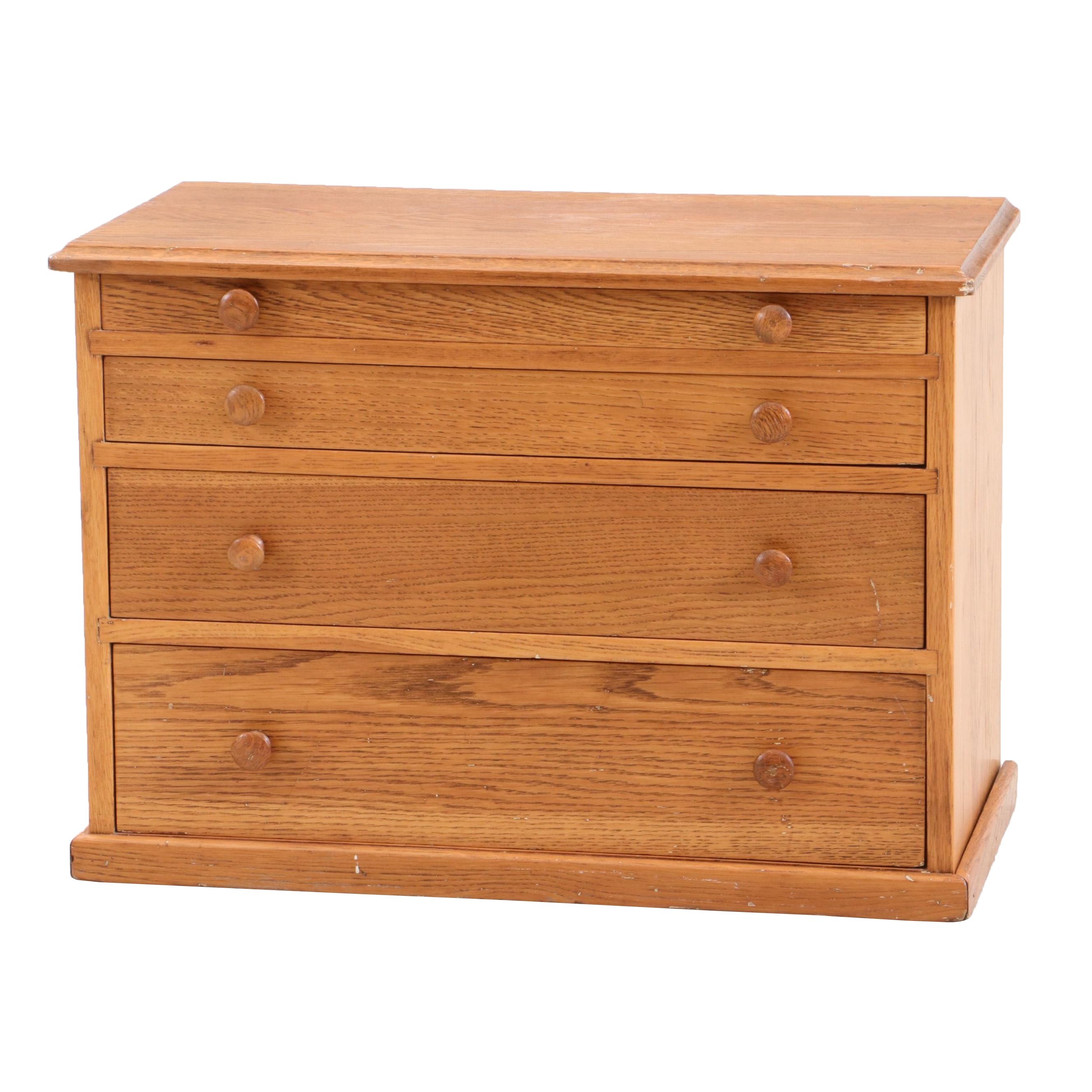 Indiana Desk Company Oak Chest Early To Mid 20th Century Ebth