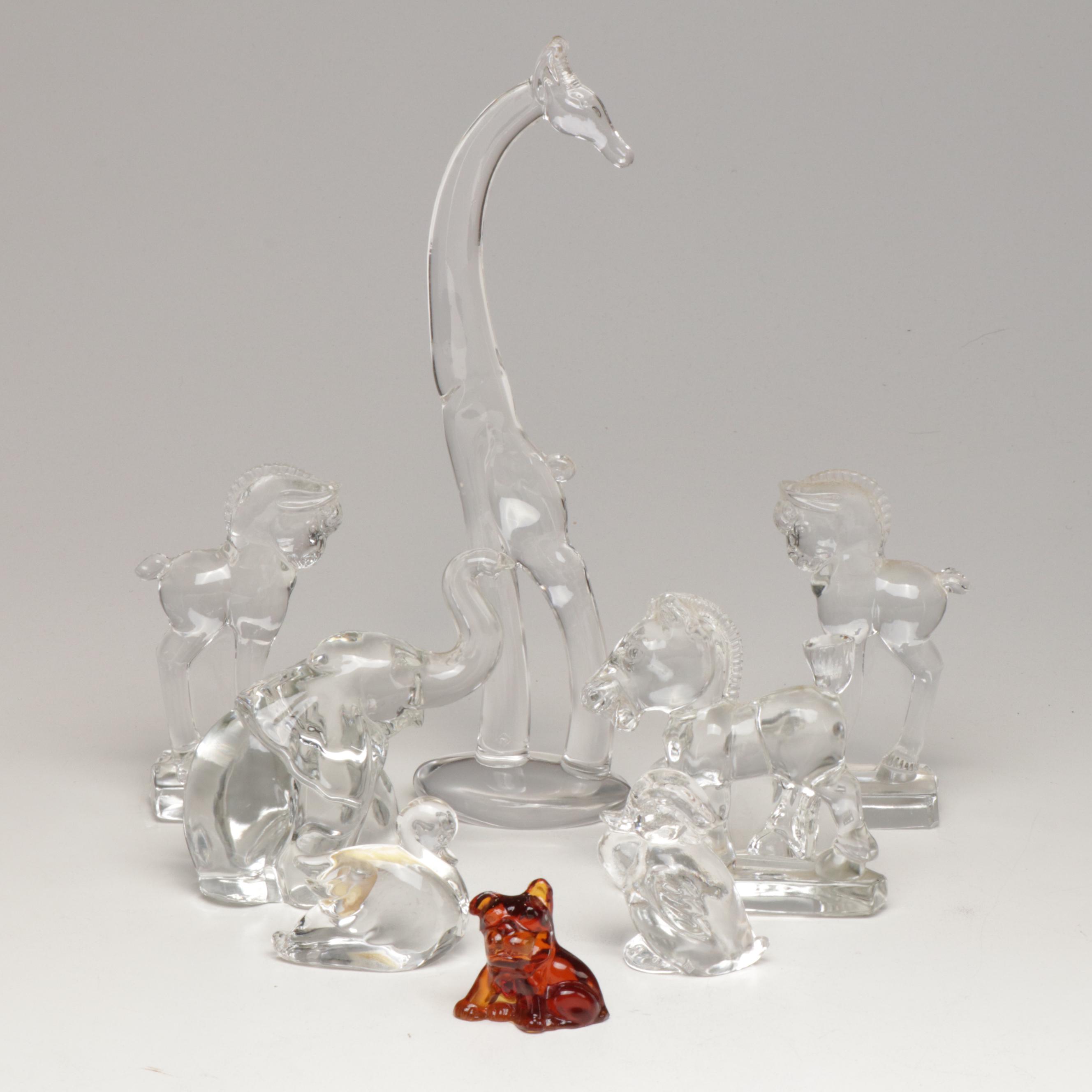 Heisey Glass Animal Figurine Collection EBTH