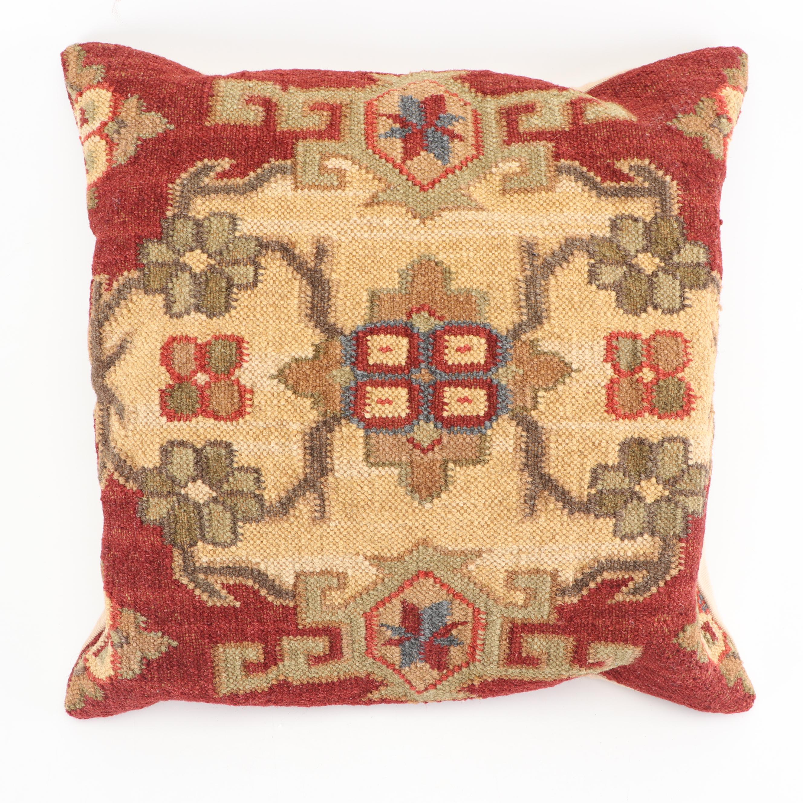 Pottery Barn Kilim Style Faced Throw Pillows EBTH