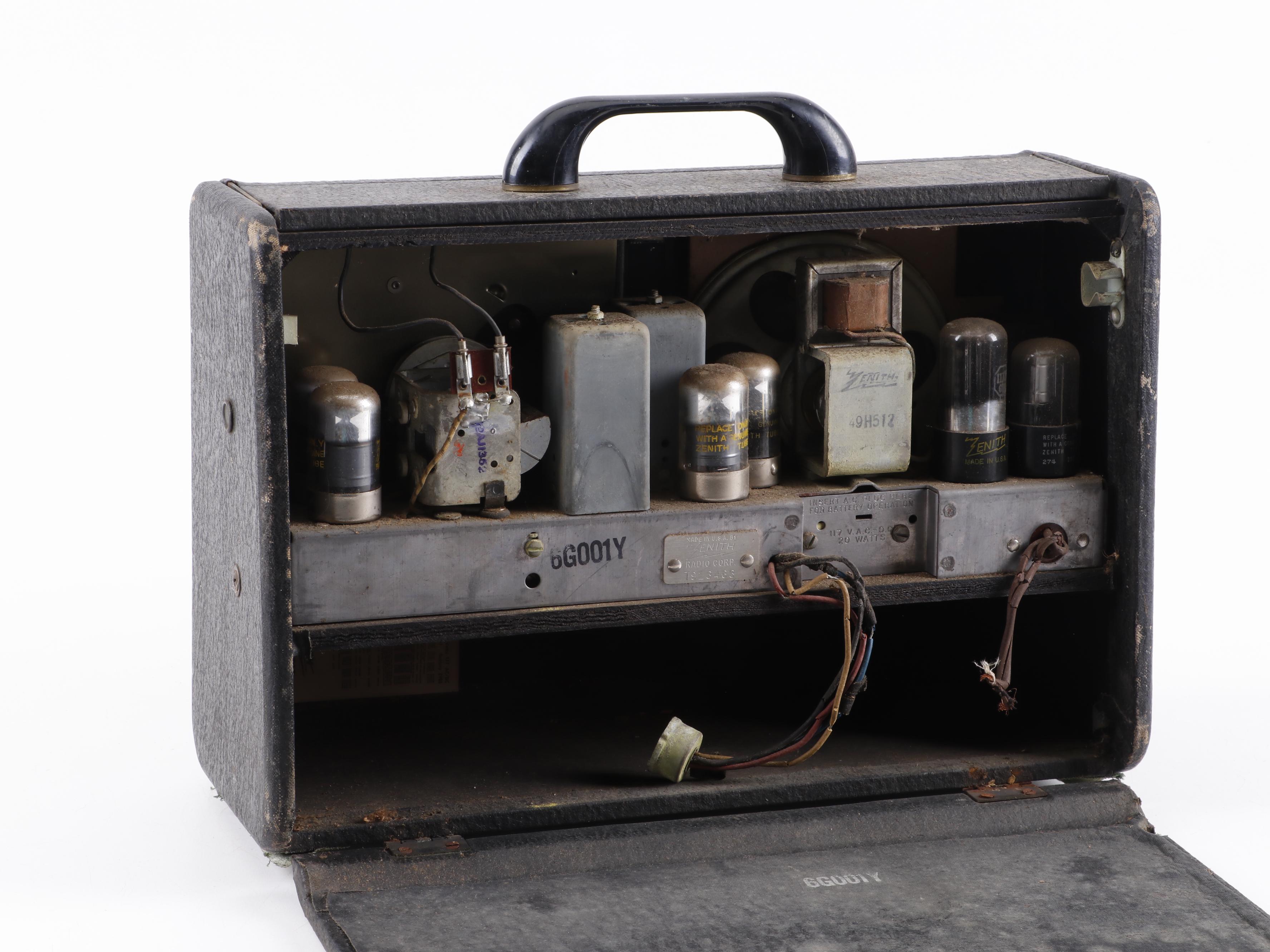 Zenith "Universal" AM Tube Radio Model 6G001Y, circa 1946 EBTH