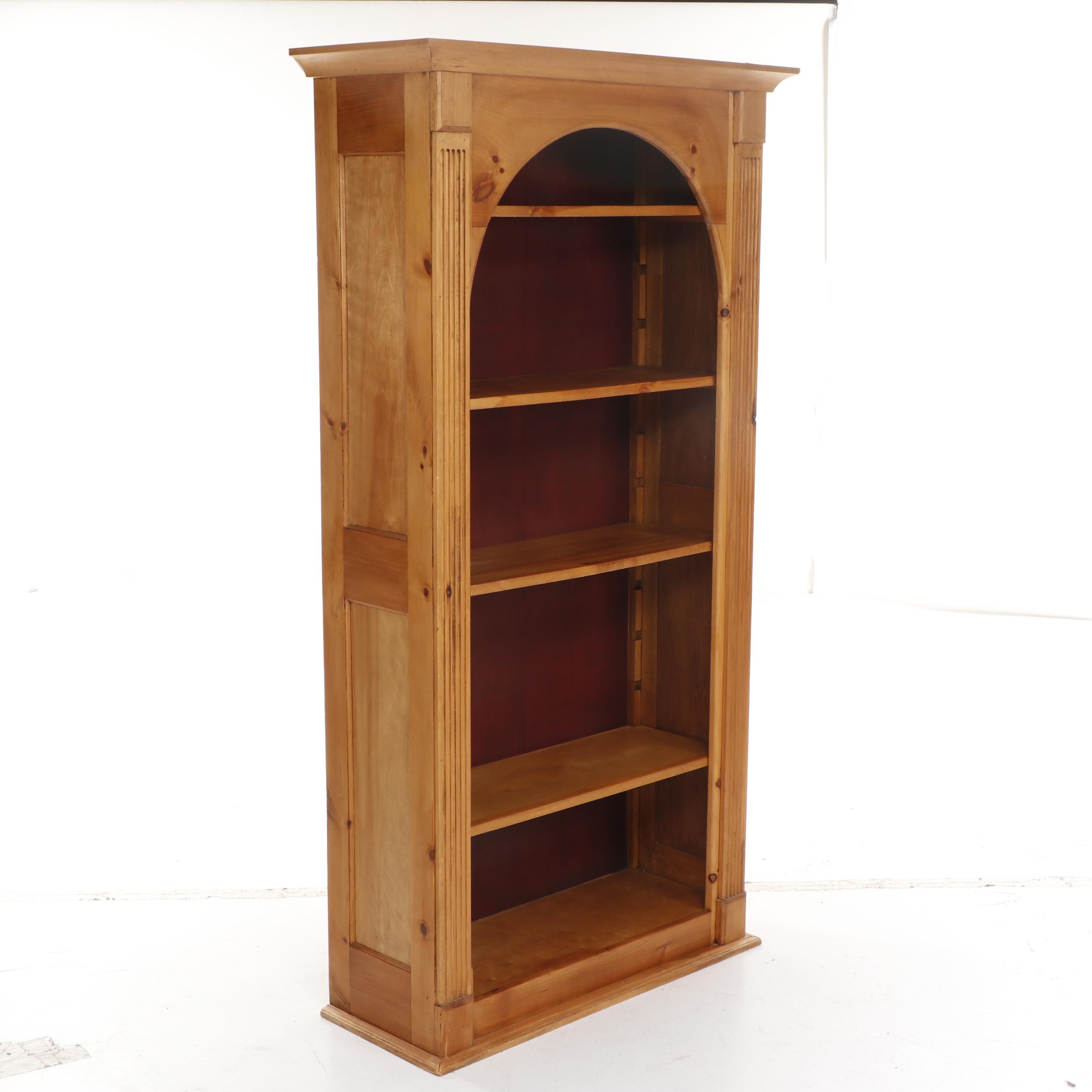 Contemporary Unfinished Pine Bookcase EBTH