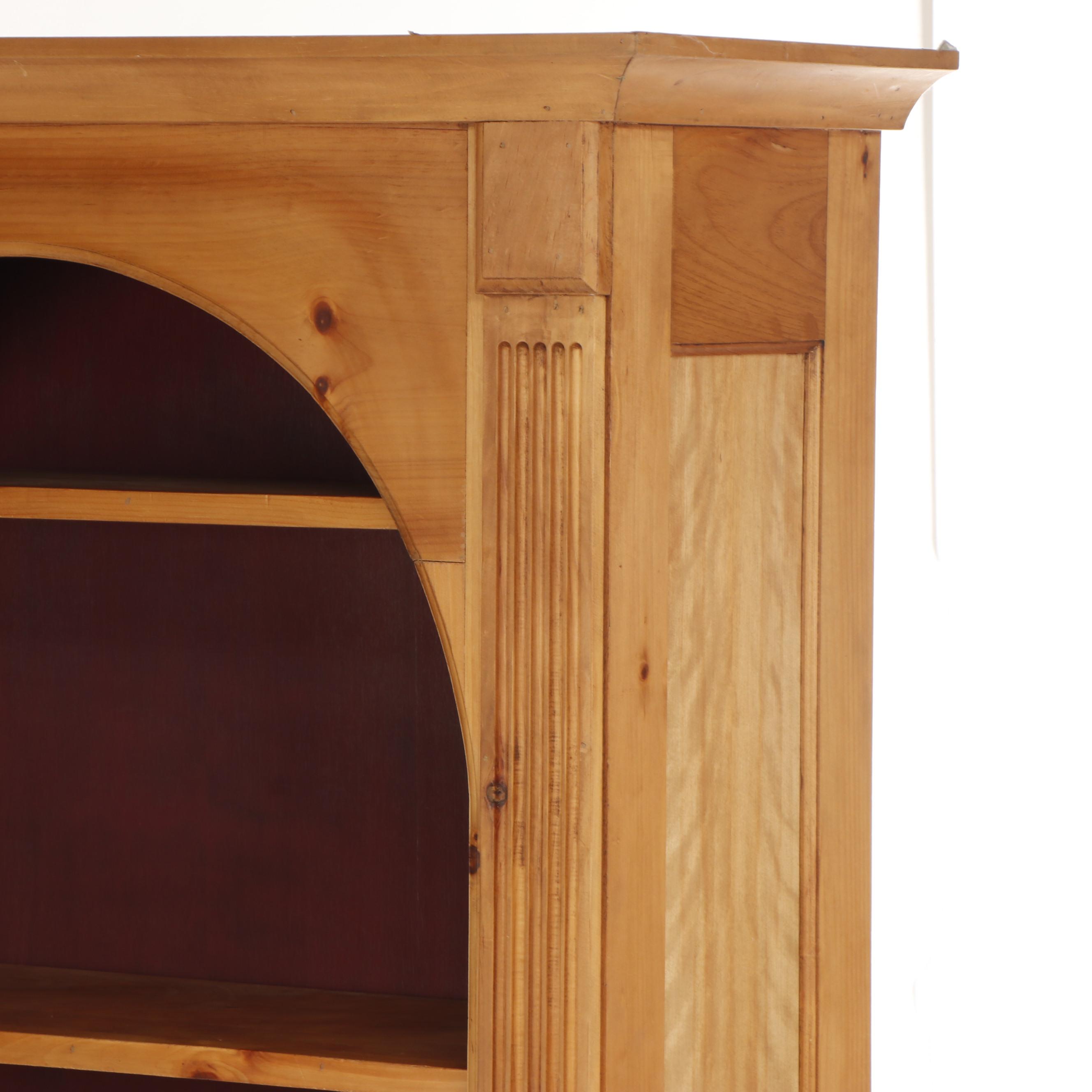 Contemporary Unfinished Pine Bookcase EBTH