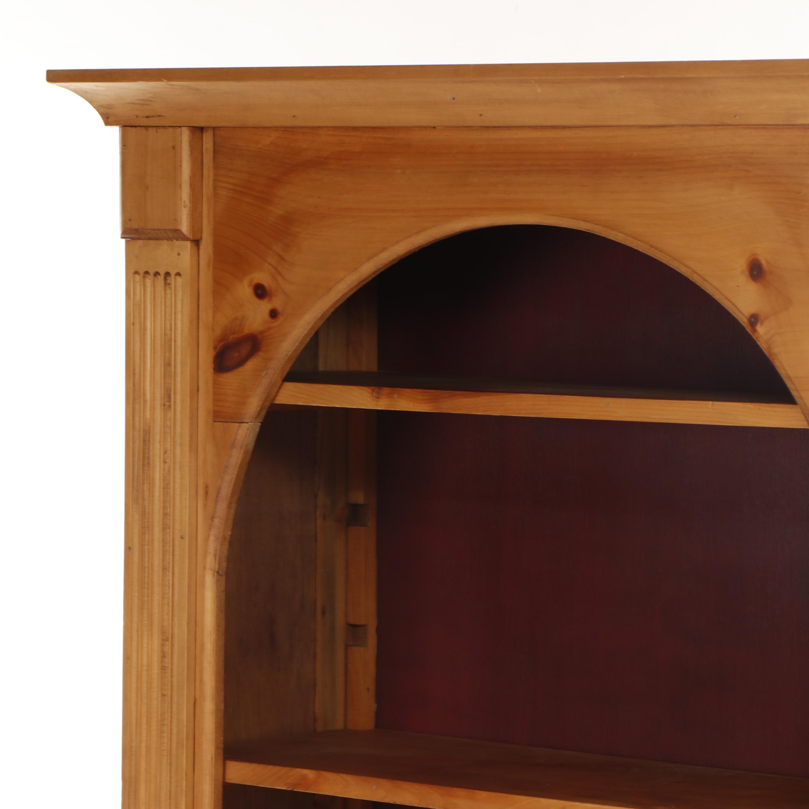 Contemporary Unfinished Pine Bookcase EBTH