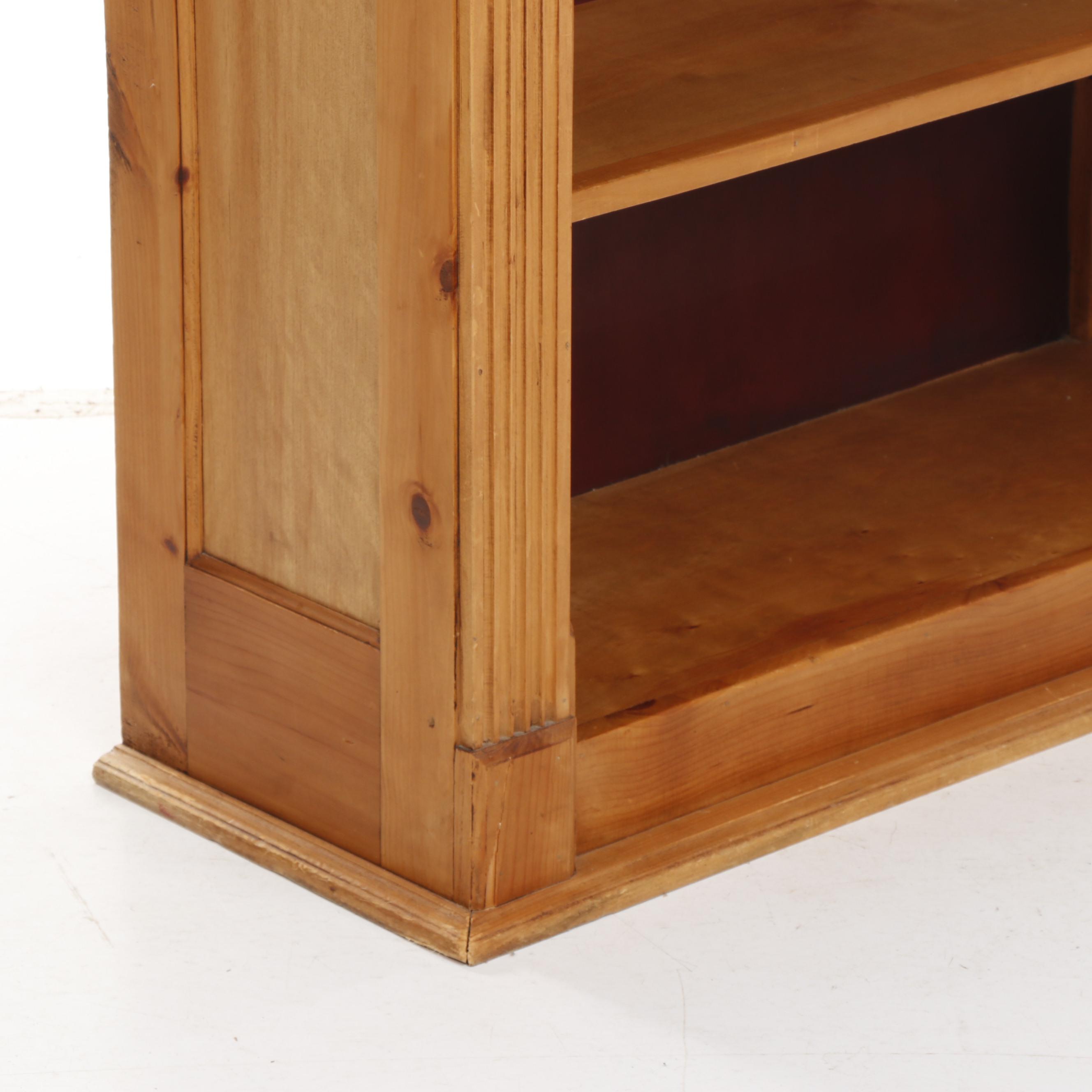 Contemporary Unfinished Pine Bookcase EBTH