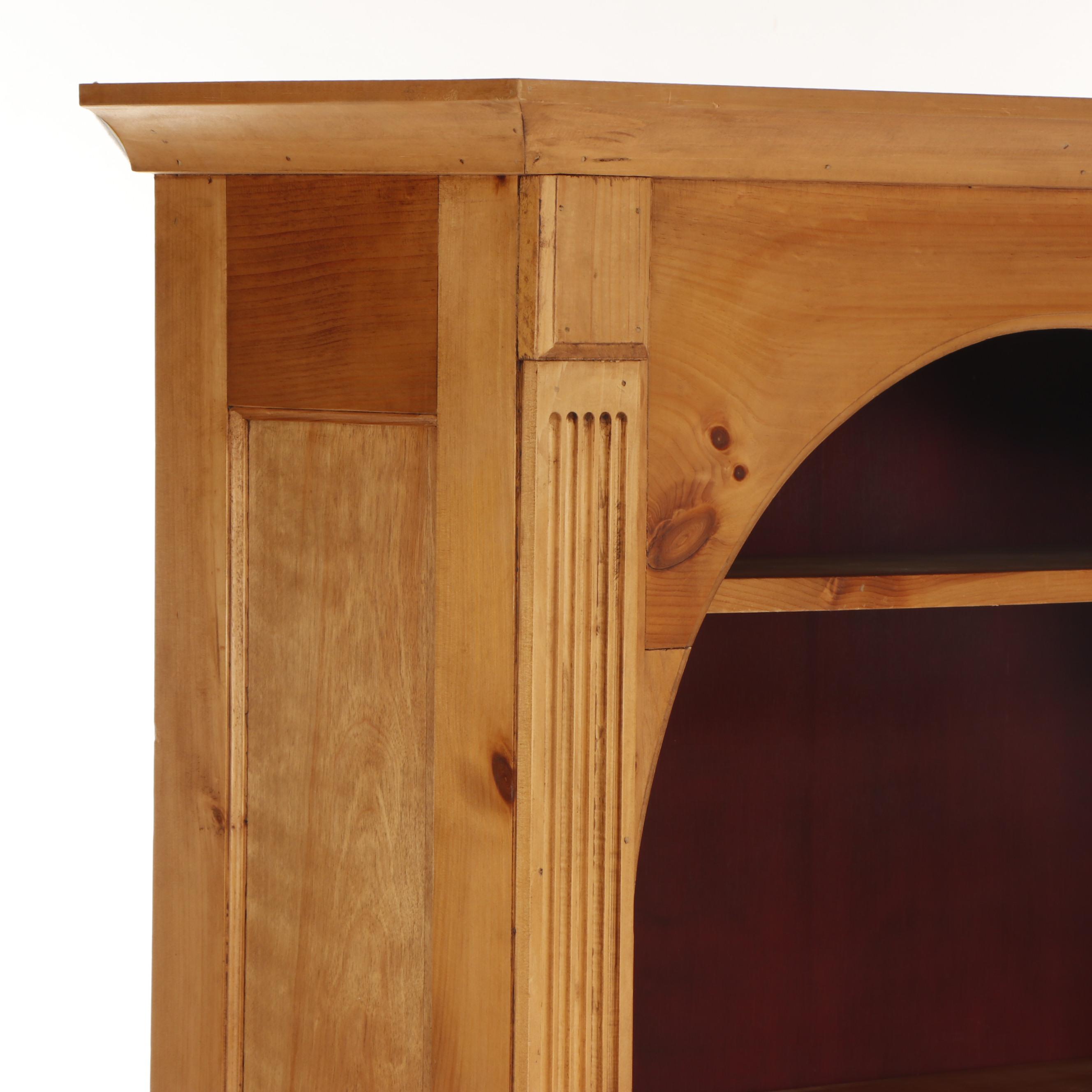 Contemporary Unfinished Pine Bookcase EBTH