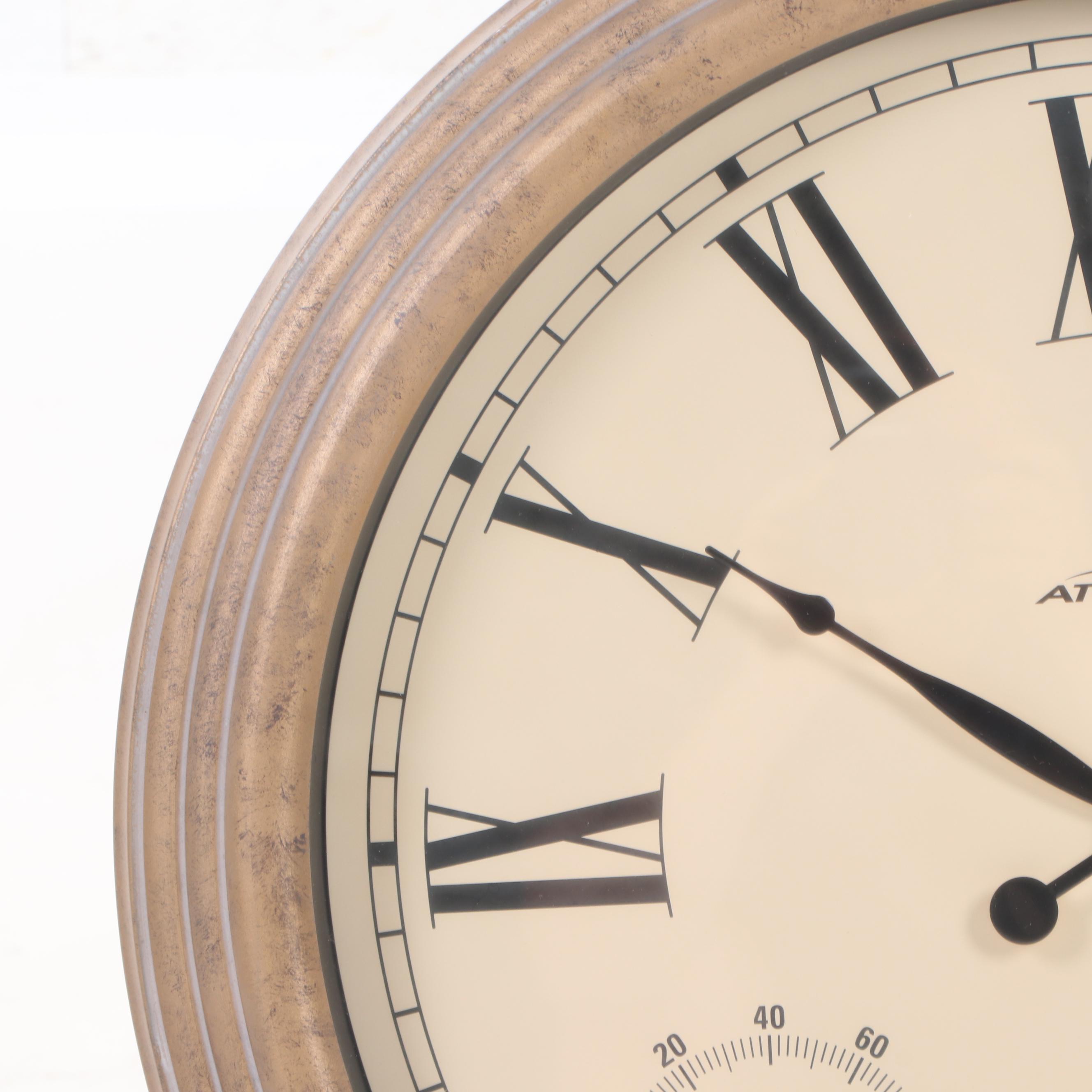 Atomix AA Battery Powered Wall Clock, Contemporary EBTH