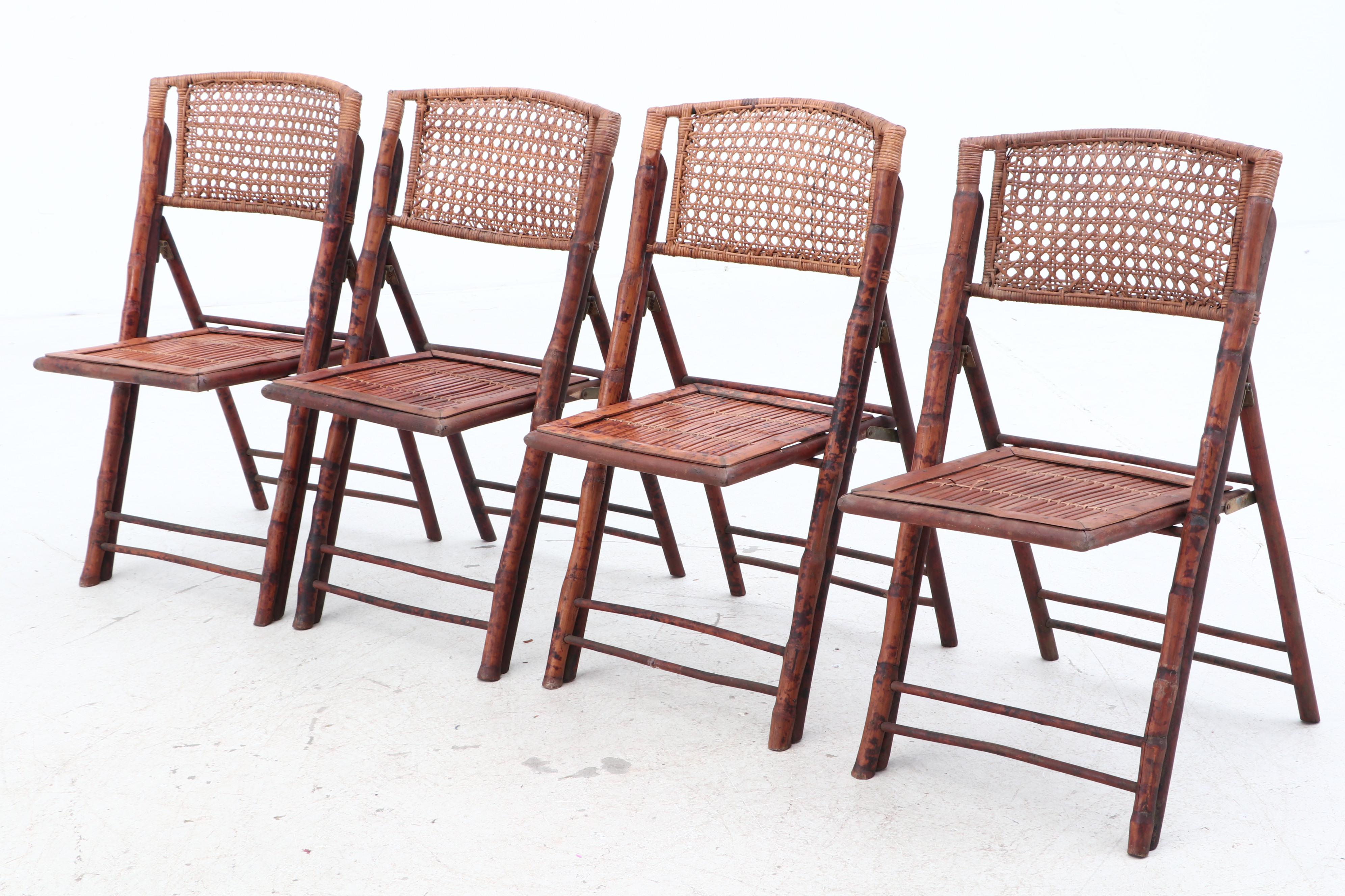 Four Rattan Folding Chairs Mid 20th Century EBTH   1564767270410 Ba4342fa0e816fe3265054195275a31acb642d2065823b3bedd16985d2049cdf.JPG