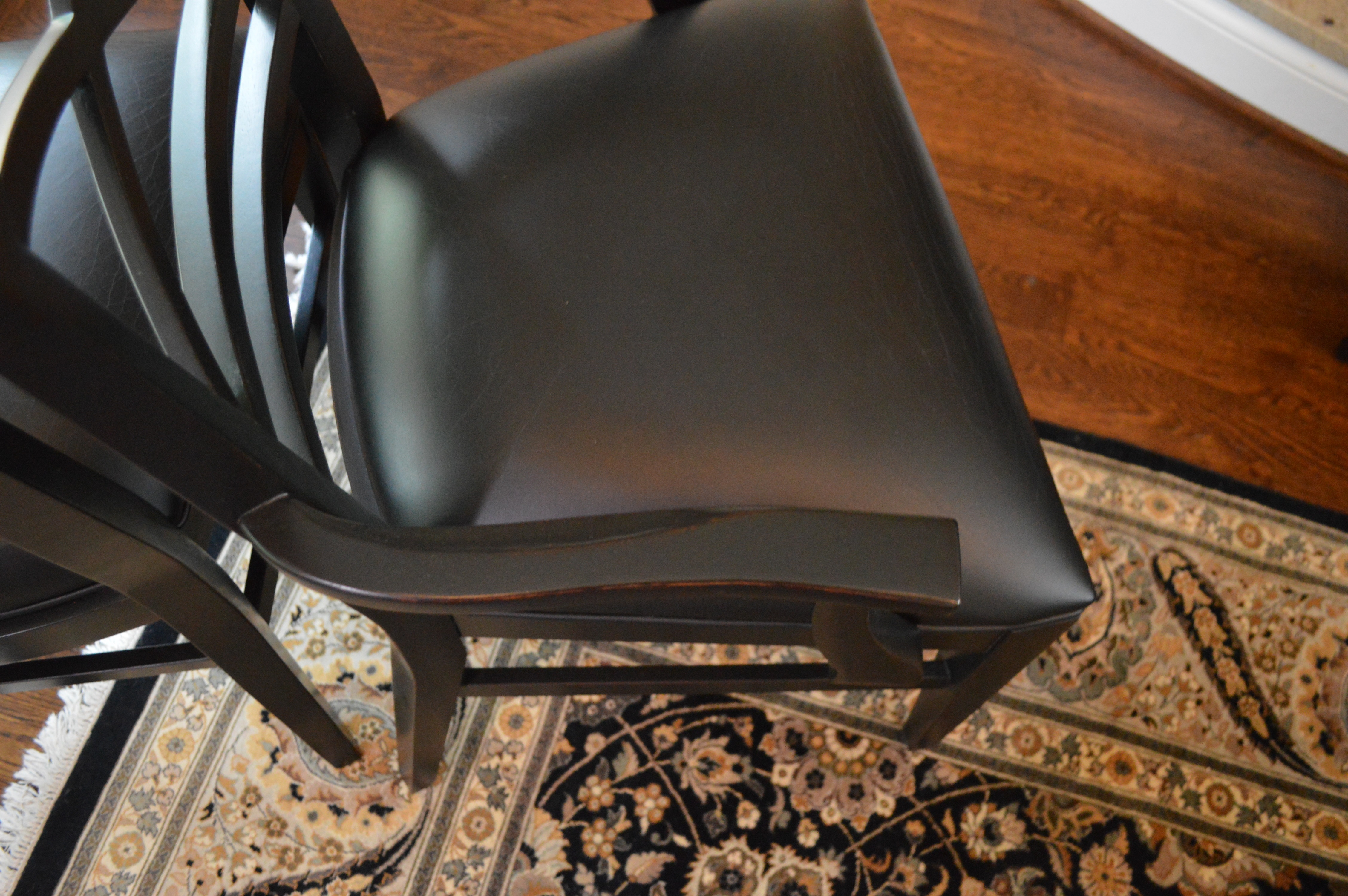 Ethan Allen Tango Black Dining Chairs, Set of Eight | EBTH