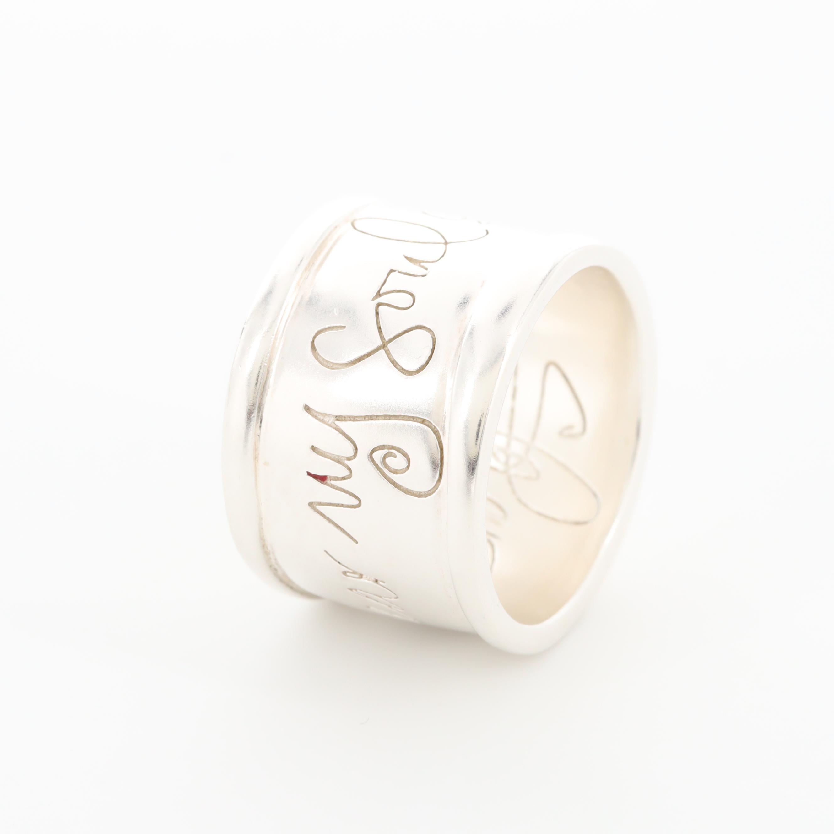 Shawn Killinger Sterling Silver "Hear My Soul Speak" Ring EBTH