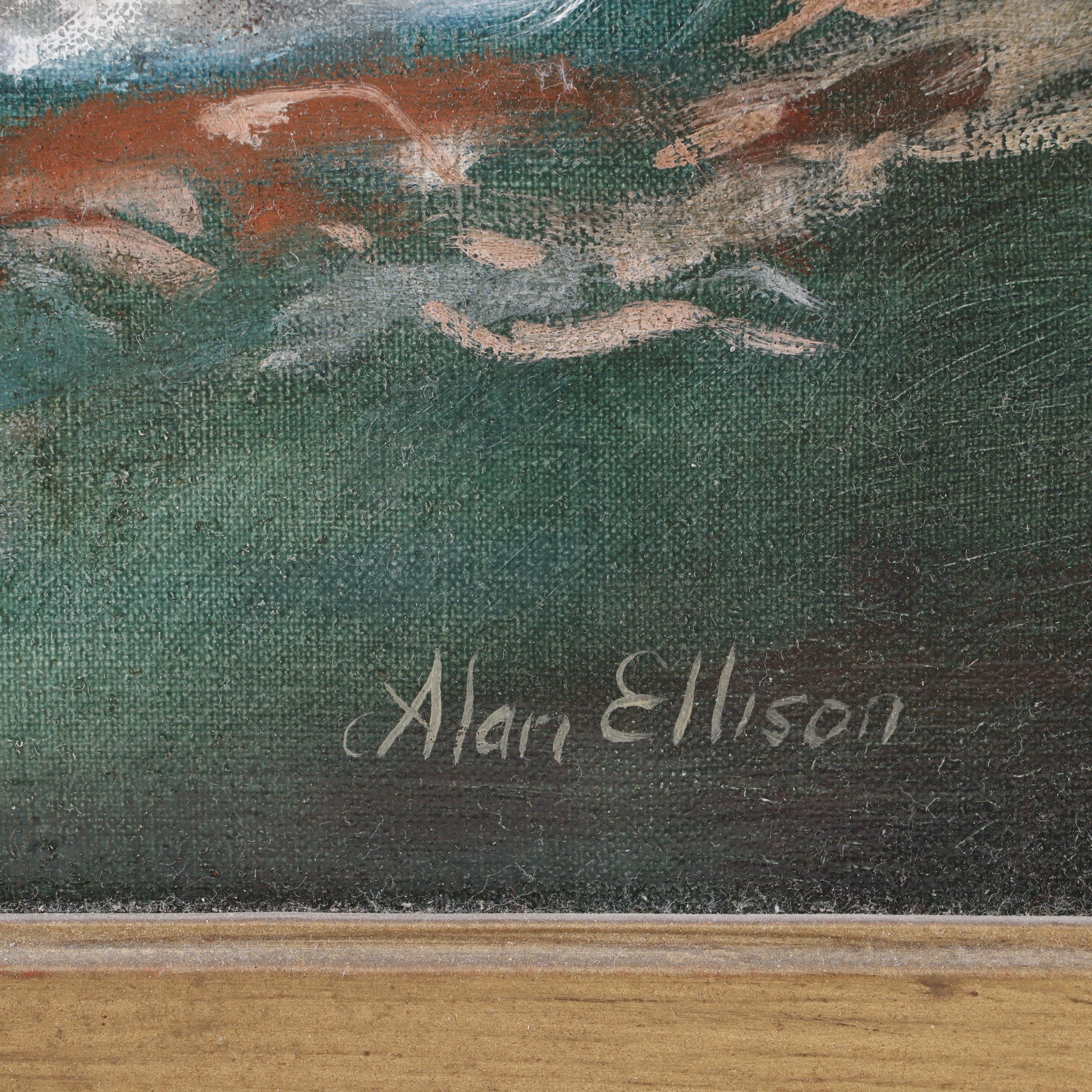 Alan Ellison Oil Painting of a Dog EBTH