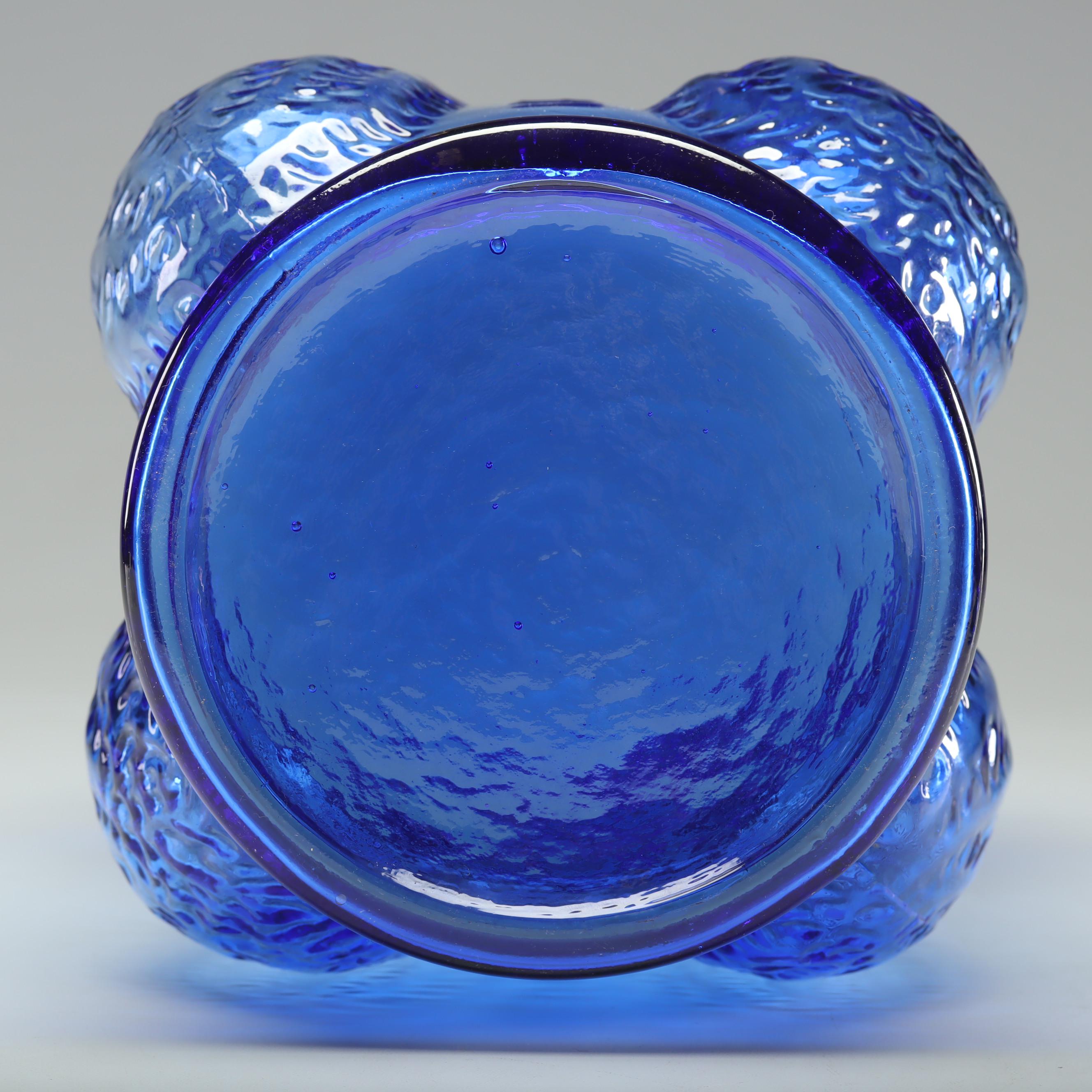 Reproduction Planters Peanuts Cobalt Blue Glass Peanut Jar, Vintage EBTH