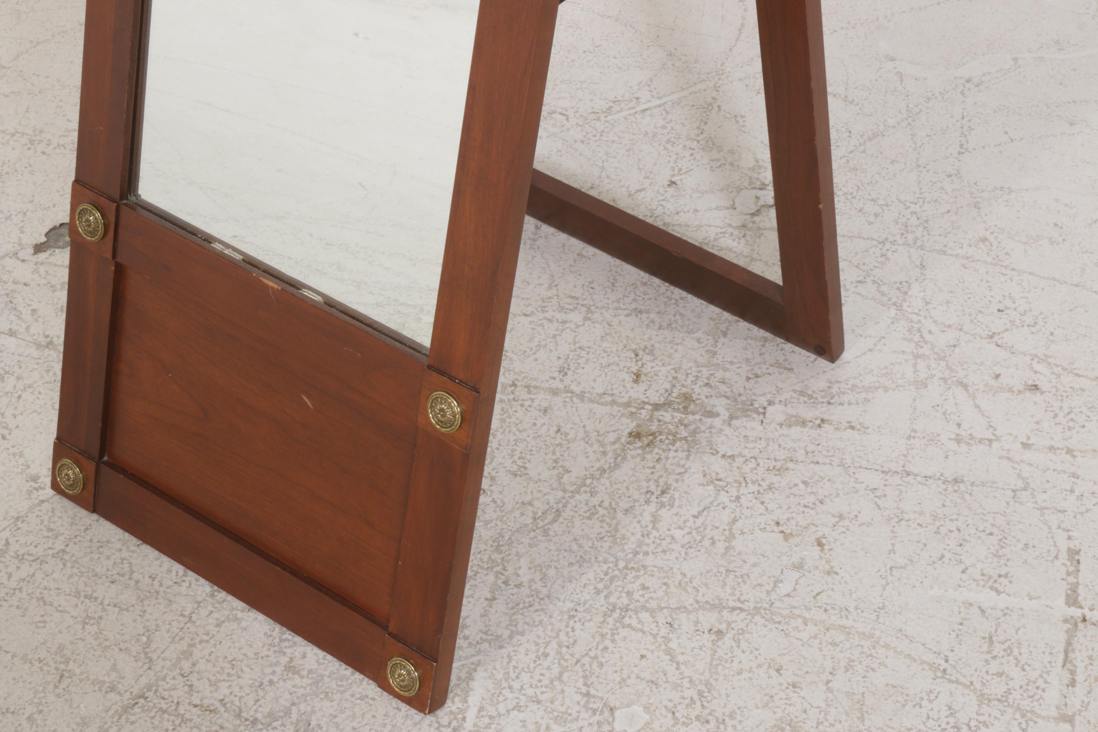 Ethan Allen Wood Frame Free Standing Mirror EBTH