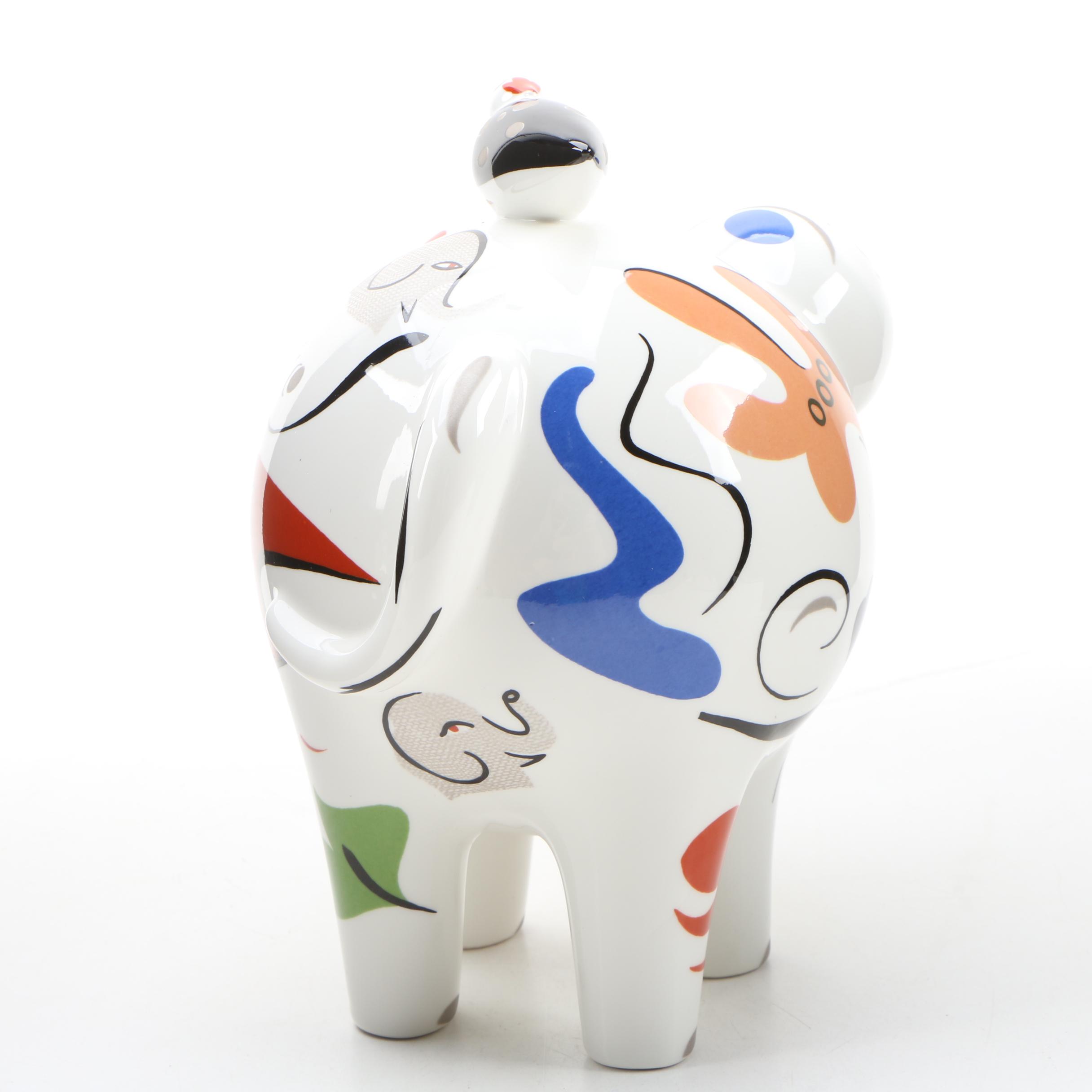 Villeroy & Boch Animal Park Series Elephant and Bird Figurine EBTH