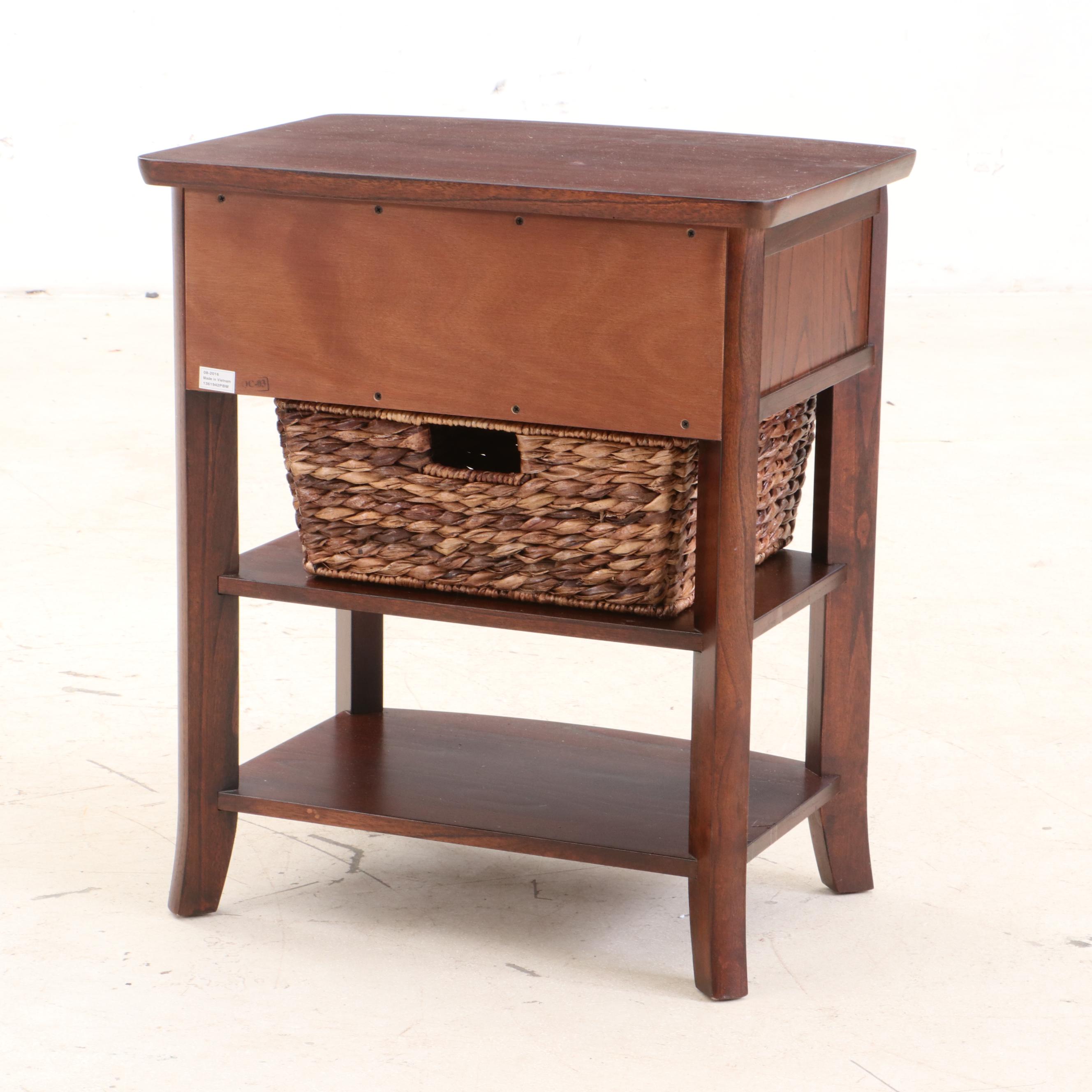 Pottery Barn "Chloe" Nightstand with Storage Basket EBTH