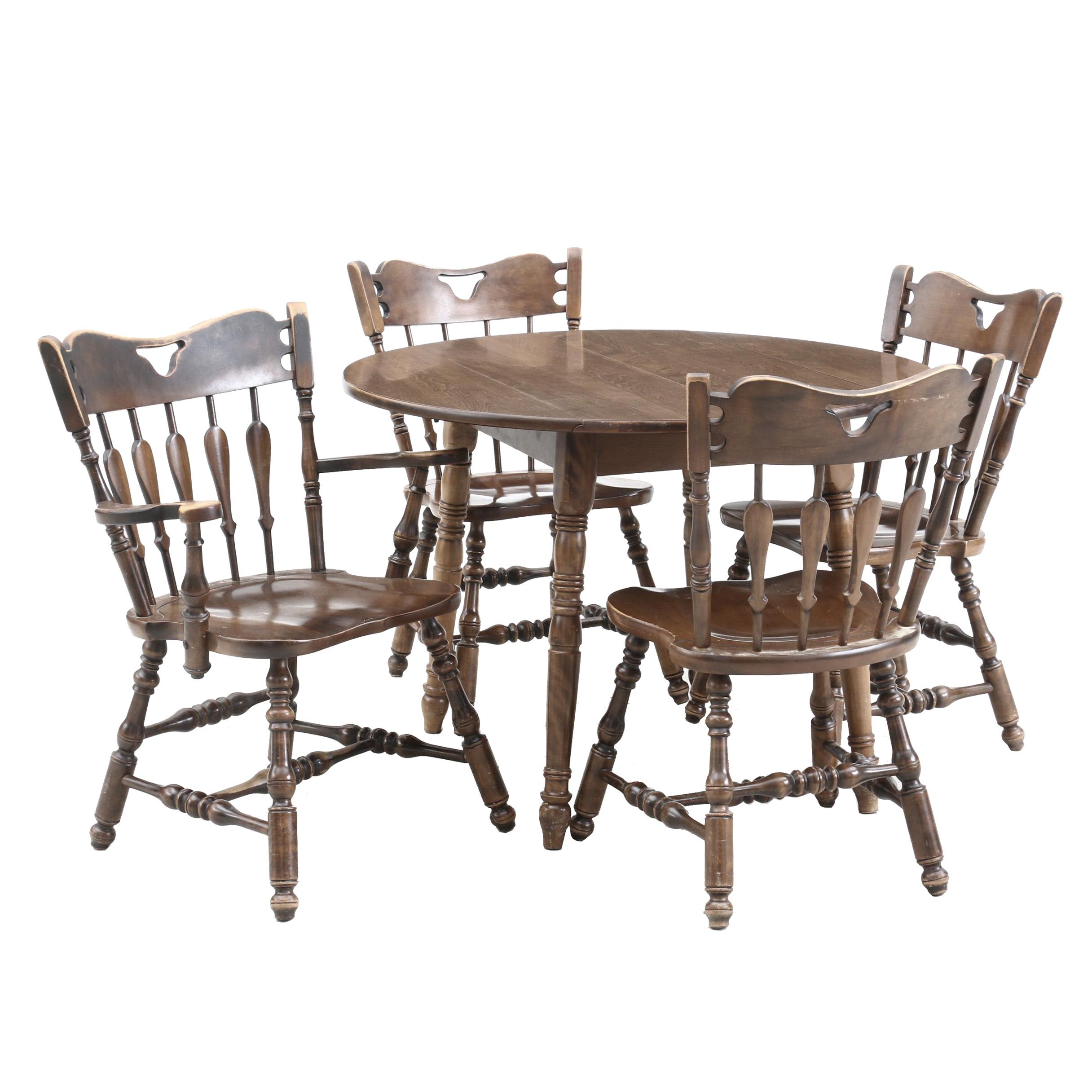 Early American Style Maple Dining Set EBTH