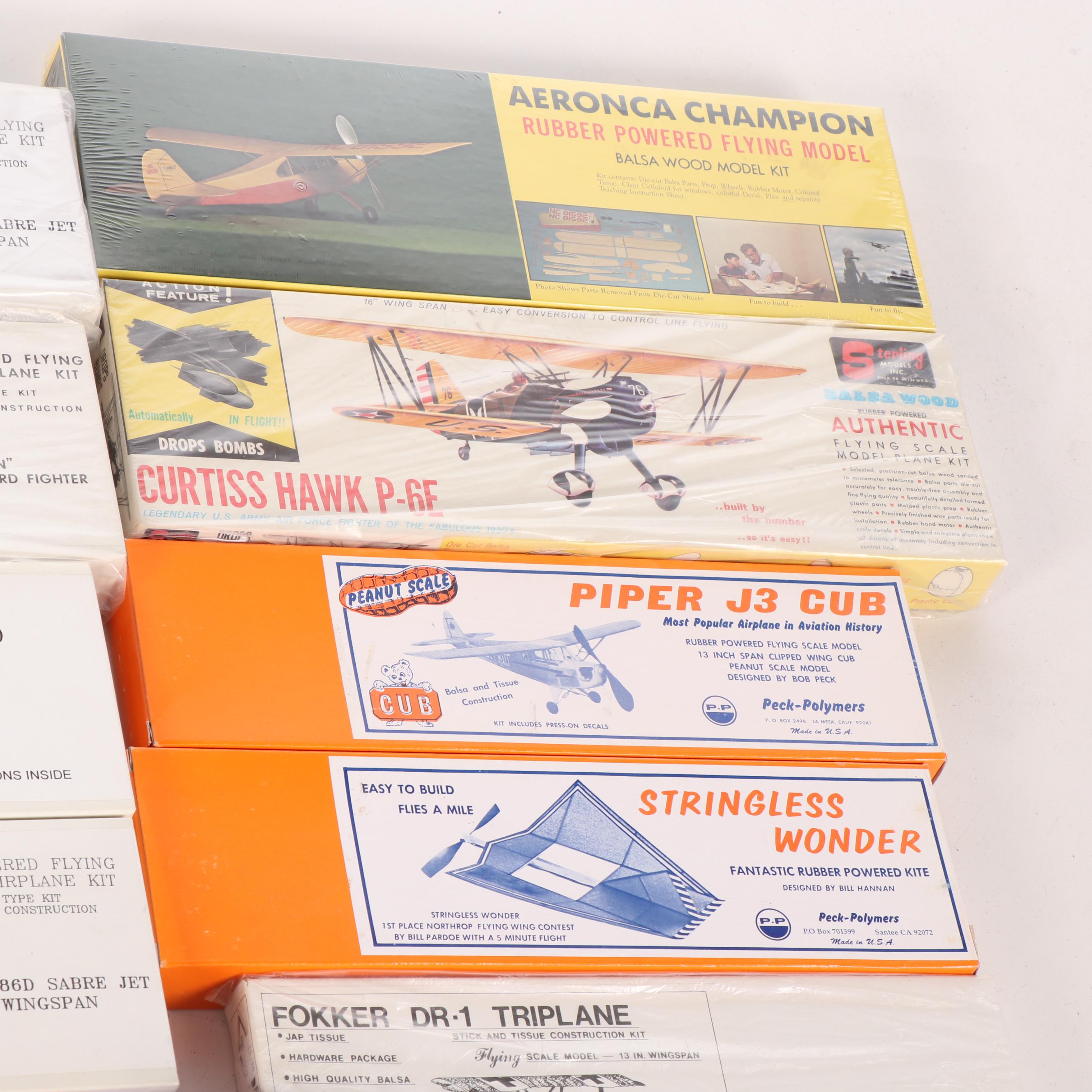 Flying Airplane Scale Model Kits by Diels Engineering, HiFlier, and