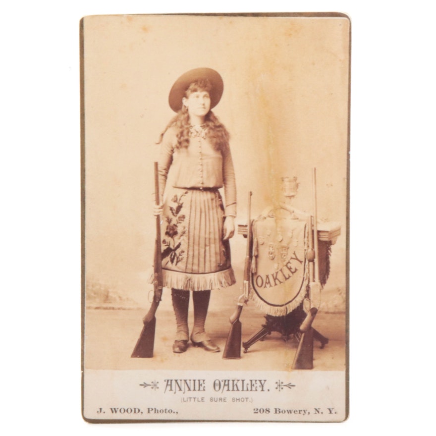 Reproduction Print after Annie Oakley Cabinet Card | EBTH