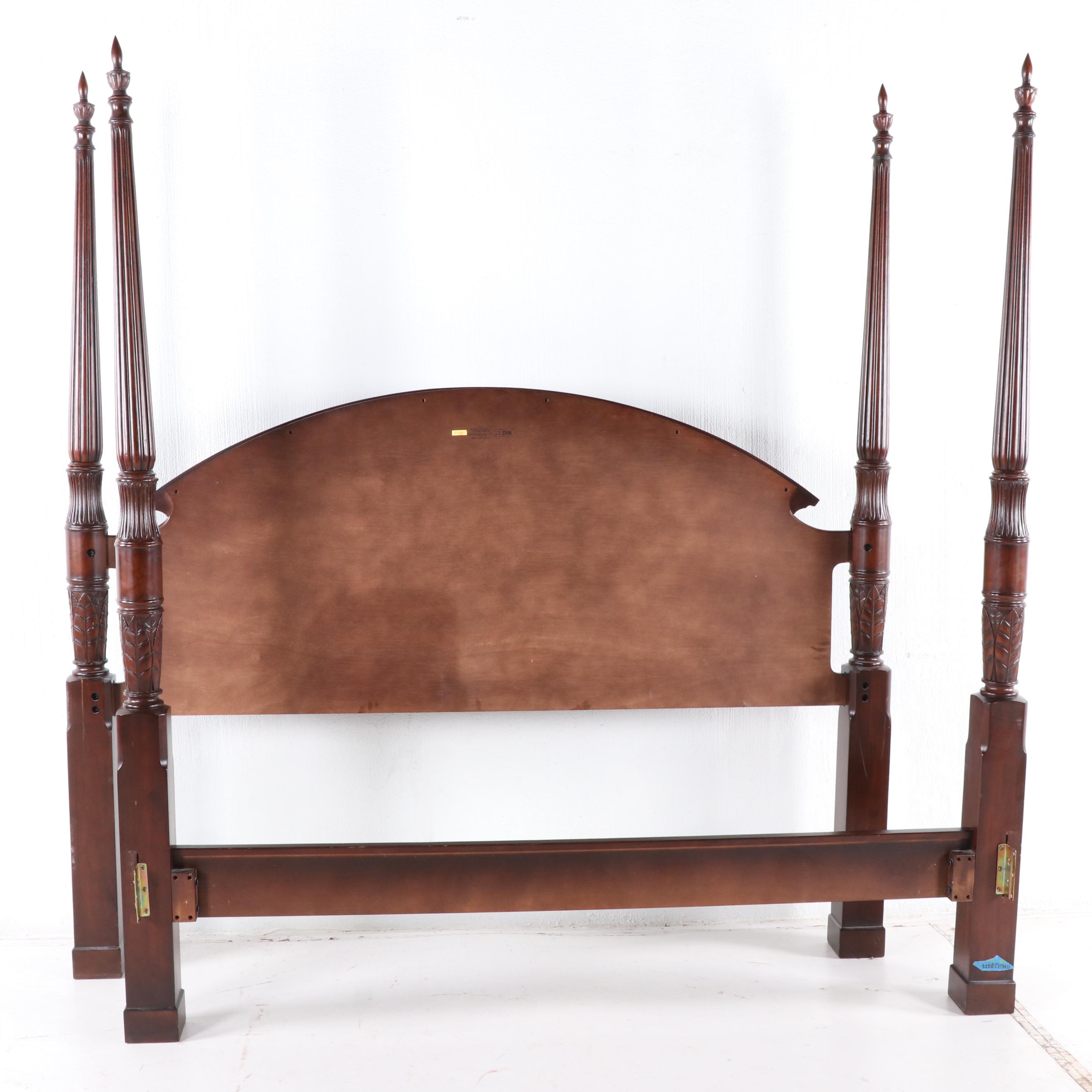 The Bombay Company Mahogany King Size Four Poster Bed Frame EBTH