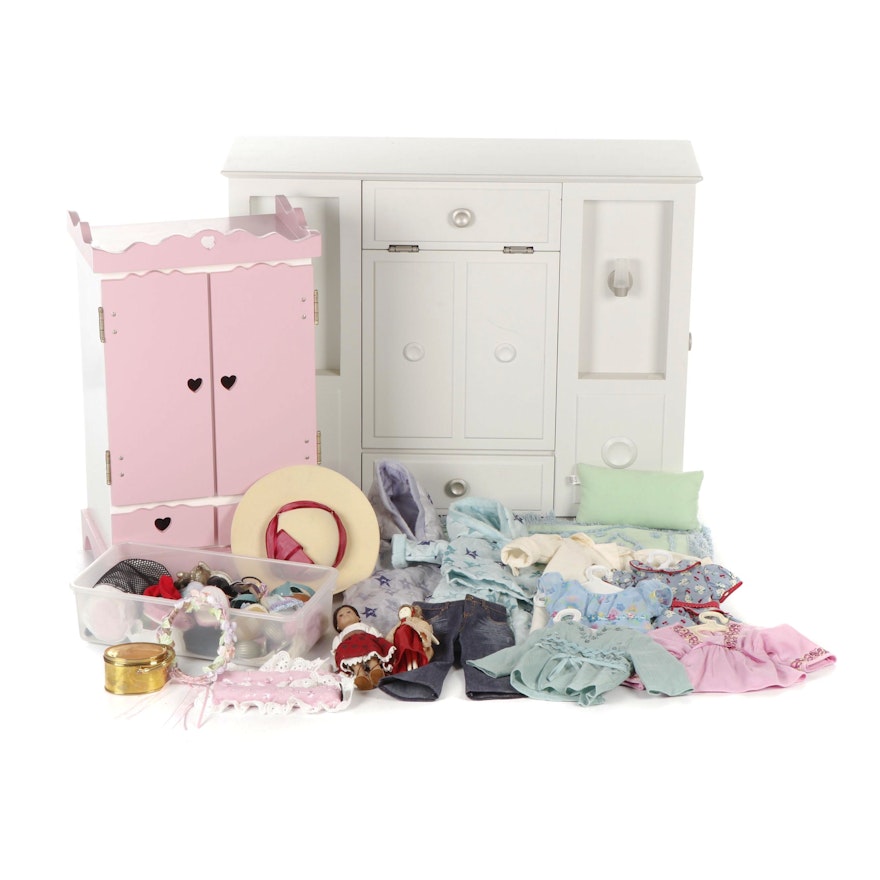 American Girl Doll Wardrobe 3 In 1 Bedroom Wardrobe And Accessories